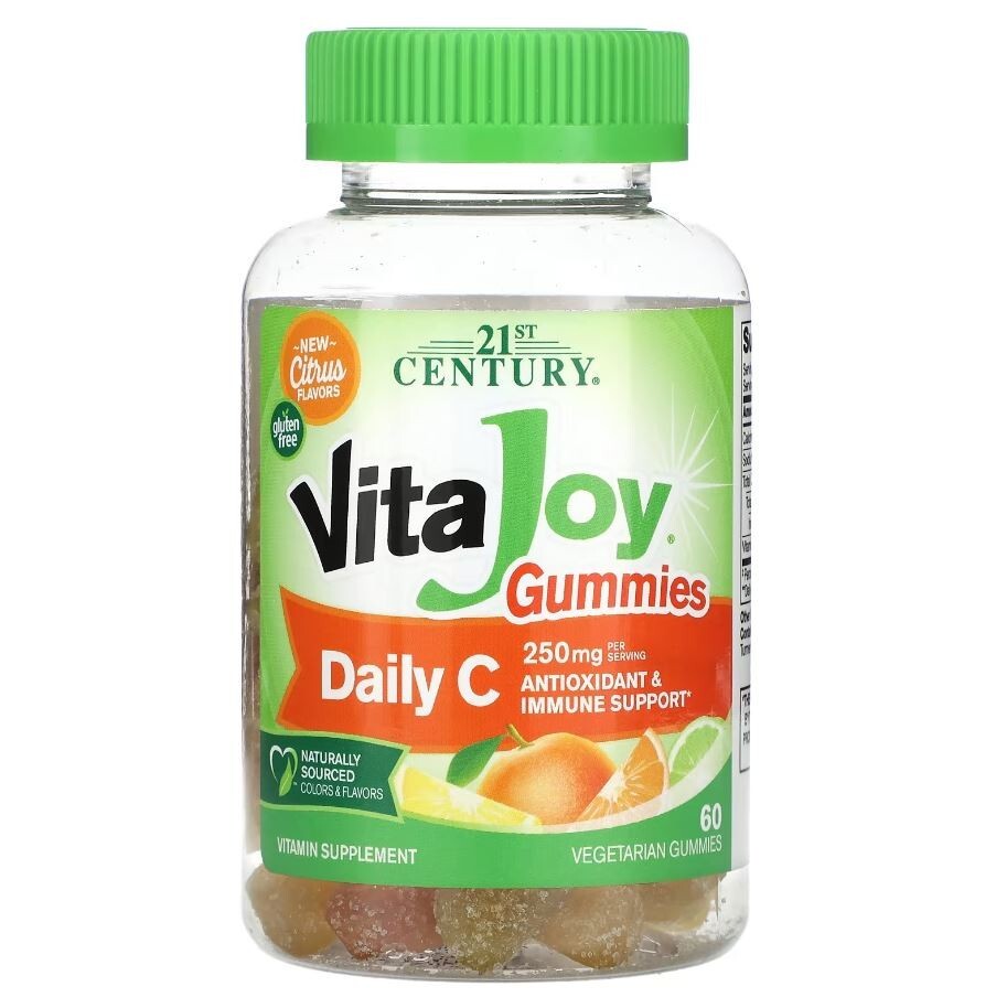 21st Century, VitaJoy, Daily C Gummies, Citrus, 250 mg, 60 Vegetarian Gummies