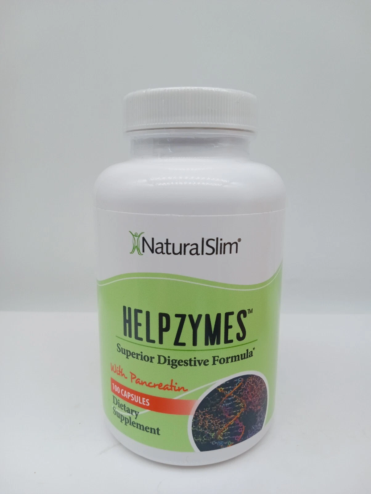 NaturalSlim Helpzymes Superior Digestive Formula - Enzymes Caps Exp 10/25