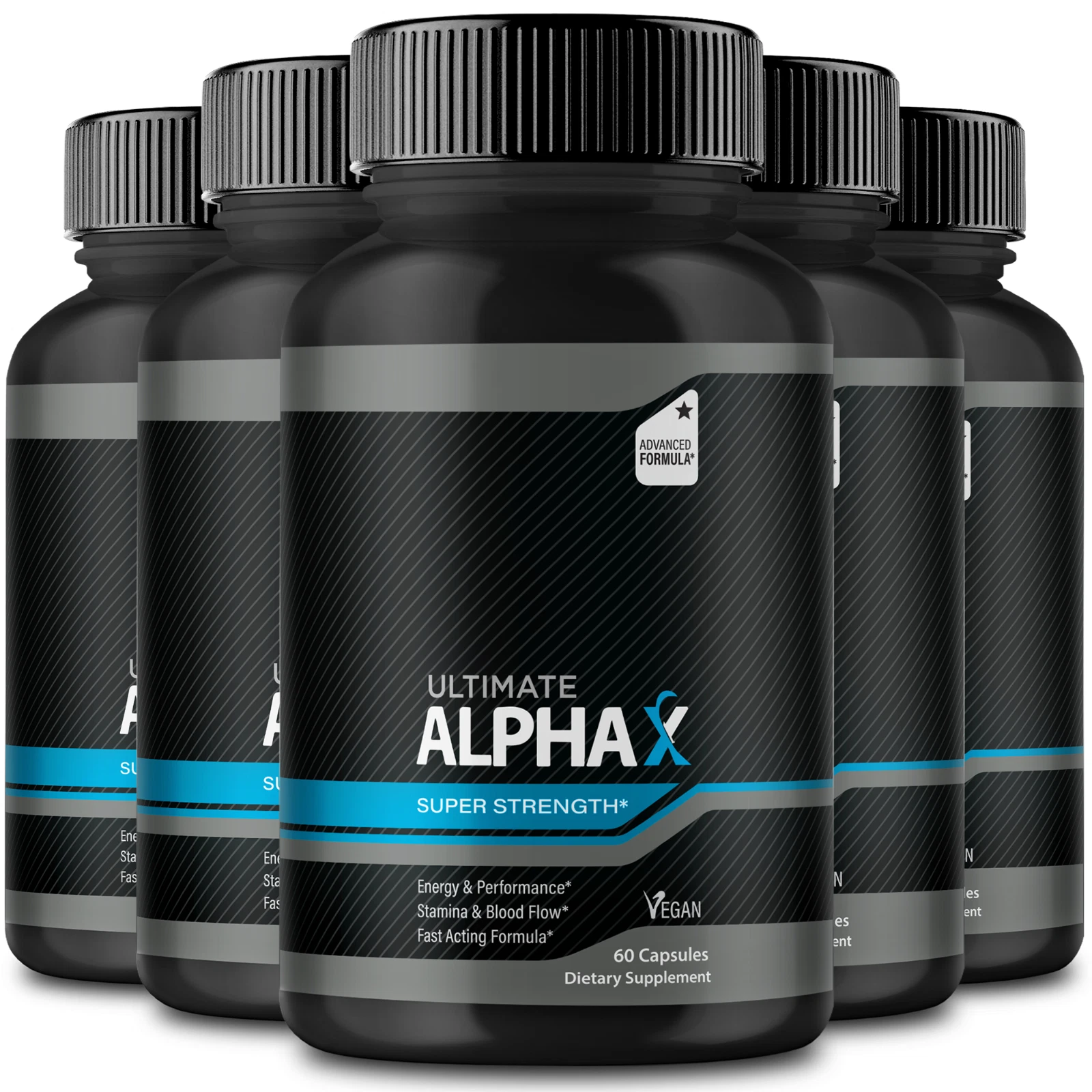 (5 Pack) Ultimate Alpha X Male Health Pills to Boost Stamina and Energy Levels