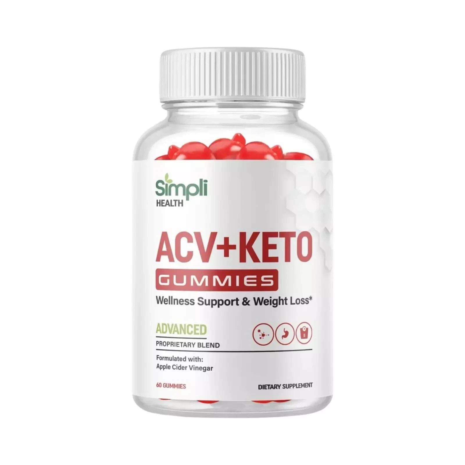 Simpli Health Keto ACV Gummies, Simpli Health Keto Gummies - 60 Gummies