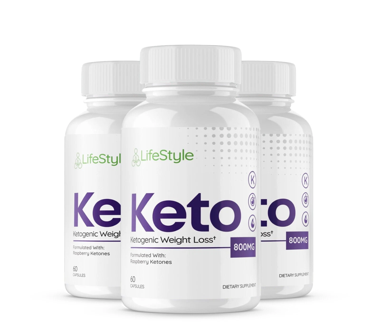 Lifestyle Keto Fat Burner Weight Loss Dietary Supplement (180 Capsules) 3-Pack
