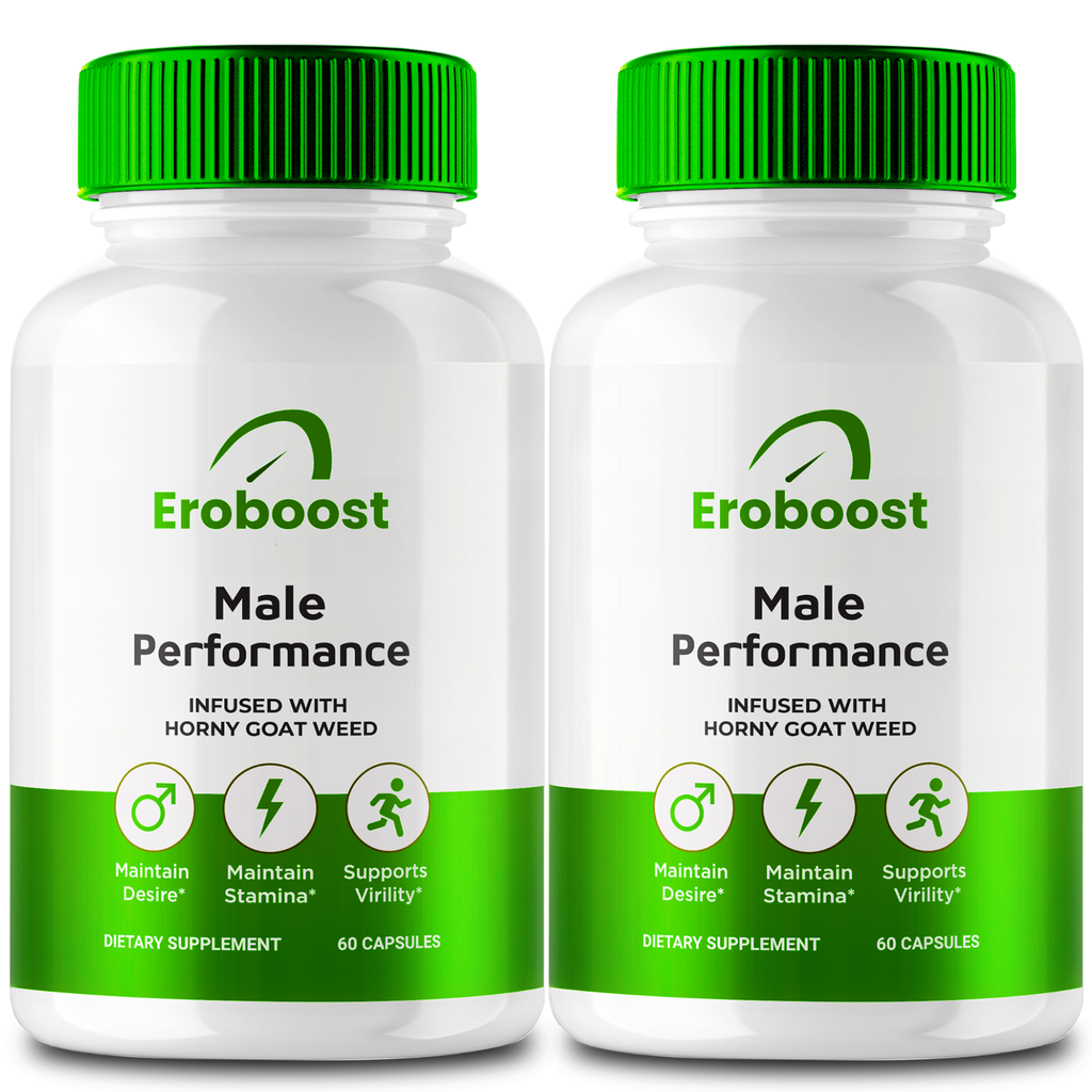 (2 Pack) Eroboost Male Health Pills to Boost Stamina and Intimate Performance