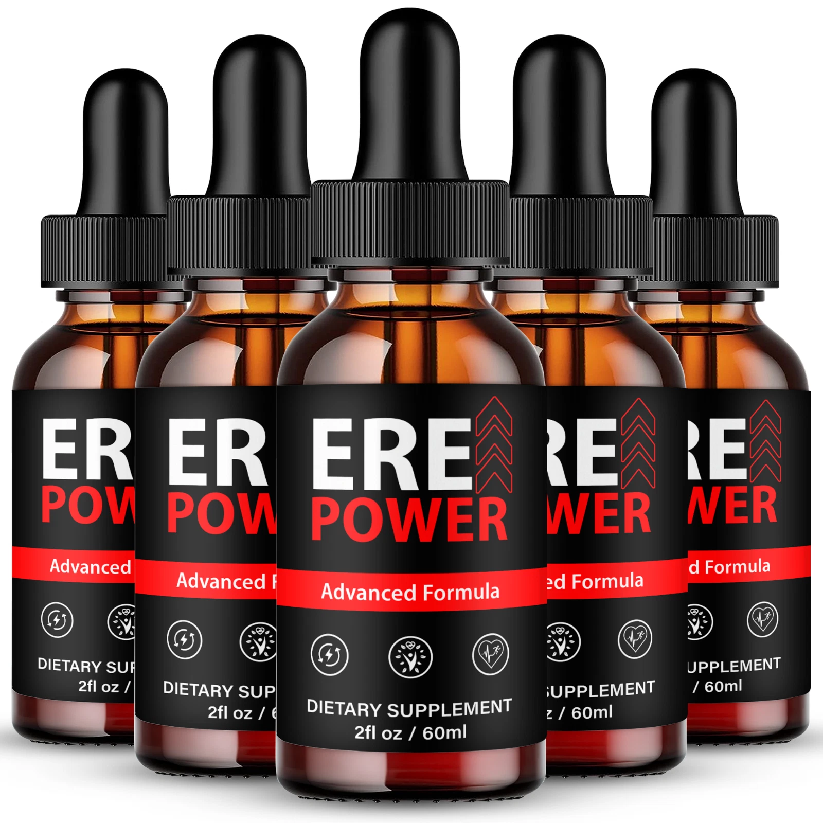 (5 Pack) Ere Power Men Drops, ErePower Male Performance, Endurance and Virility