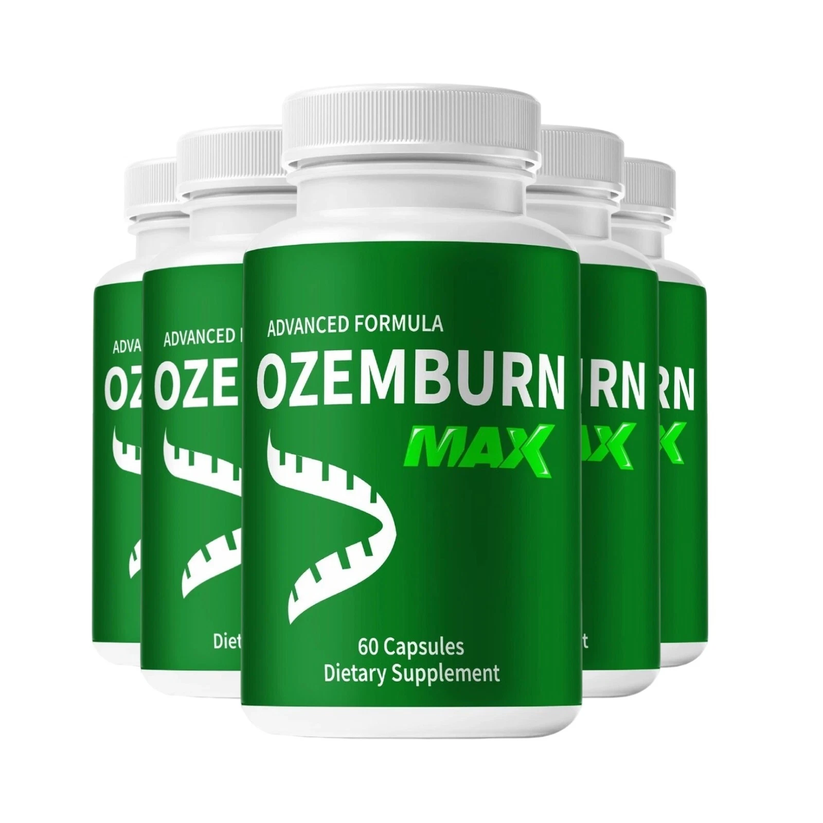 5-Pack OzemBurn Max Weight Loss Pills, OzemBurn Advanced Formula - 300 Capsules
