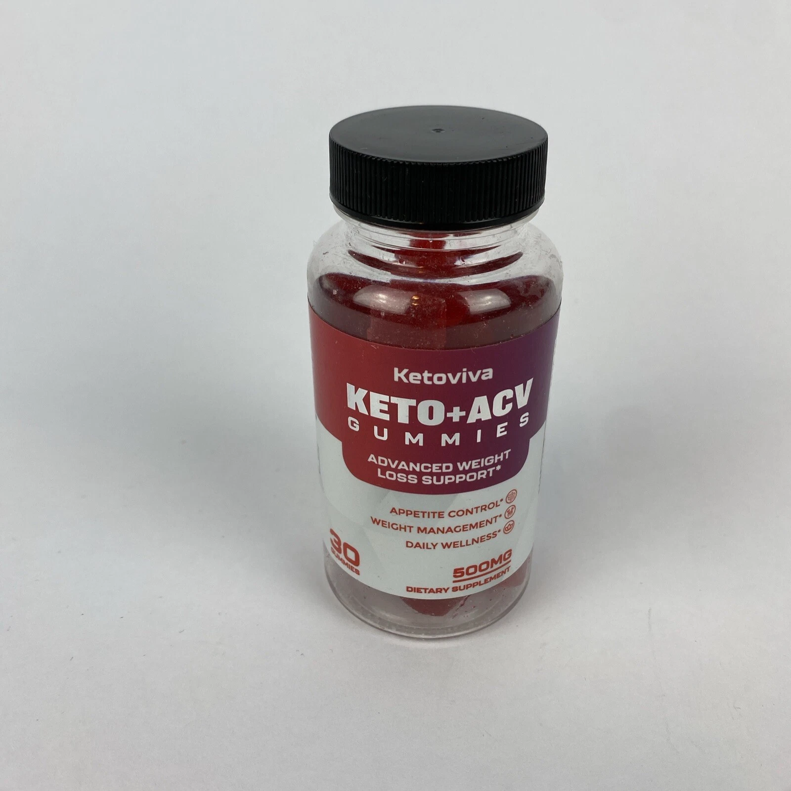 Ketoviva Keto +ACV Advanced Weight Loss Support 500 Mg 30 Gummies 3pack