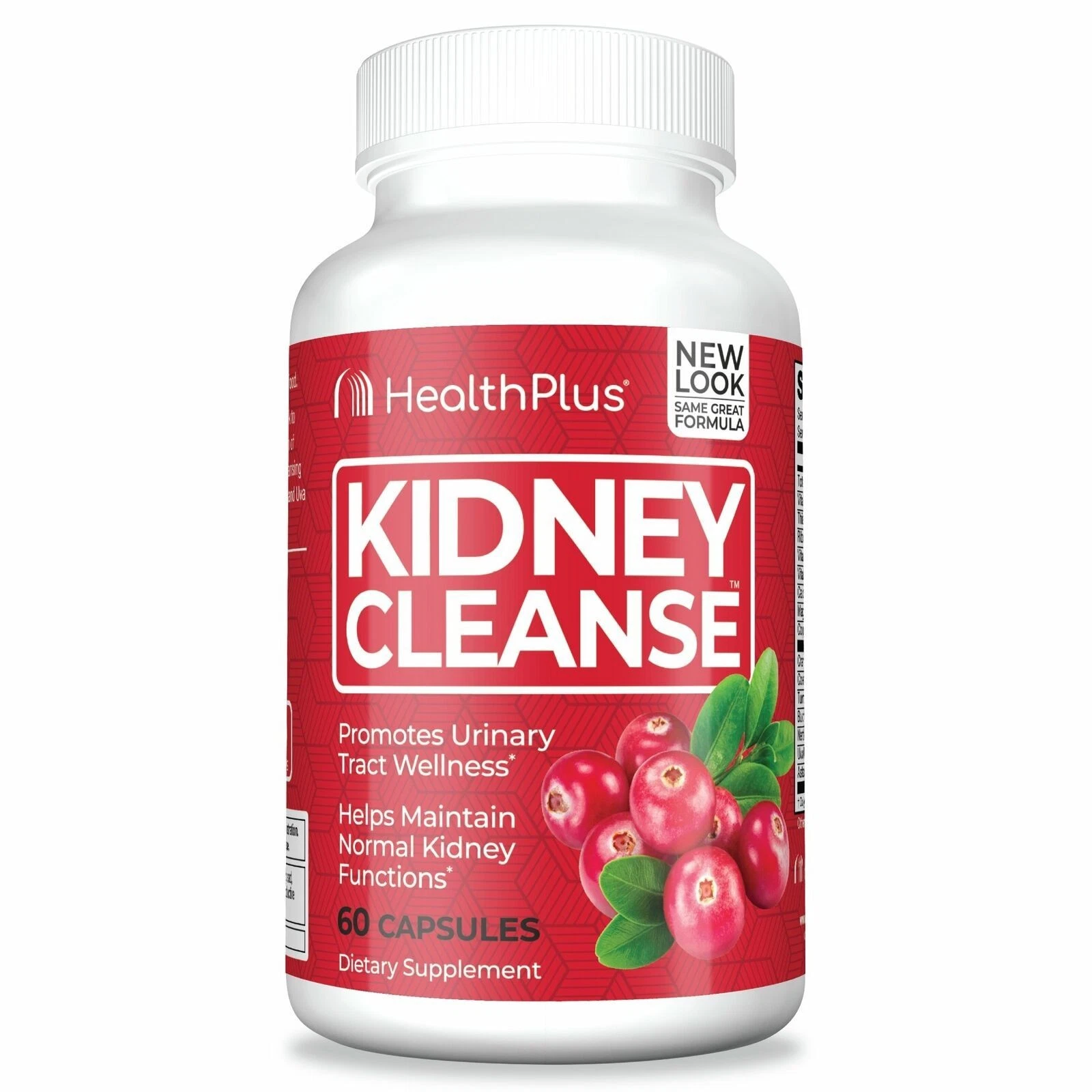 Health Plus Kidney Cleanse Support Dietary Supplement Capsules 60 ct Pack of 2