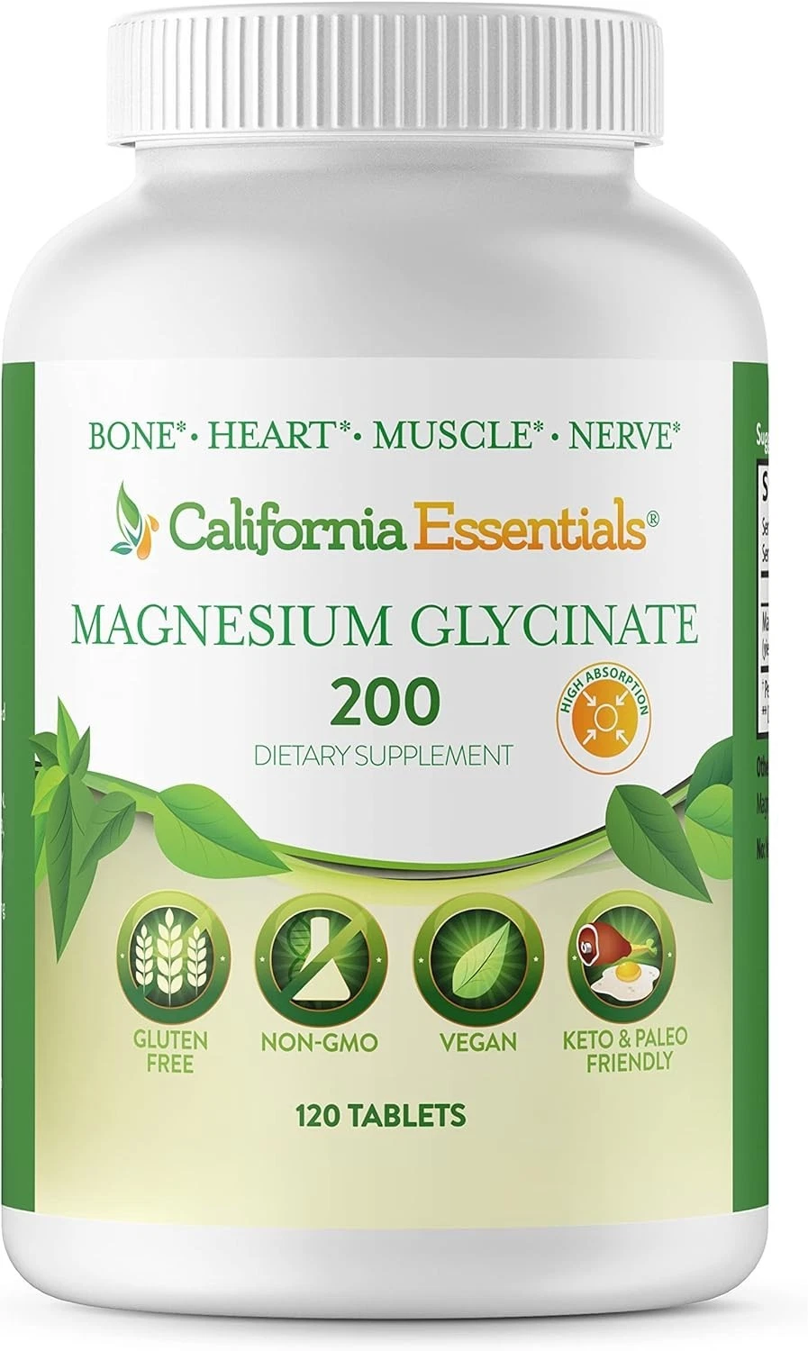 MAGNESIO 200mg AS MAGNESIO GLICINATO-NUEVO-SELLADO-ENVÍO GRATUITO