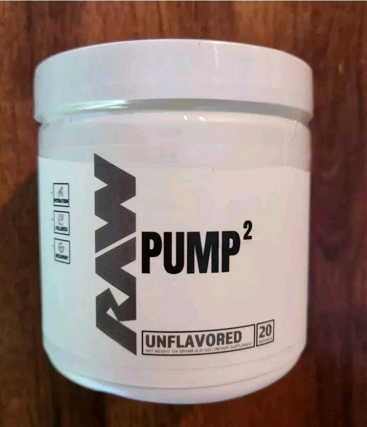 RAW Pump 2 Unflavored, 4.37 oz 124 grams 20 Servings New [GLYCERSIZE 65%] 1/26