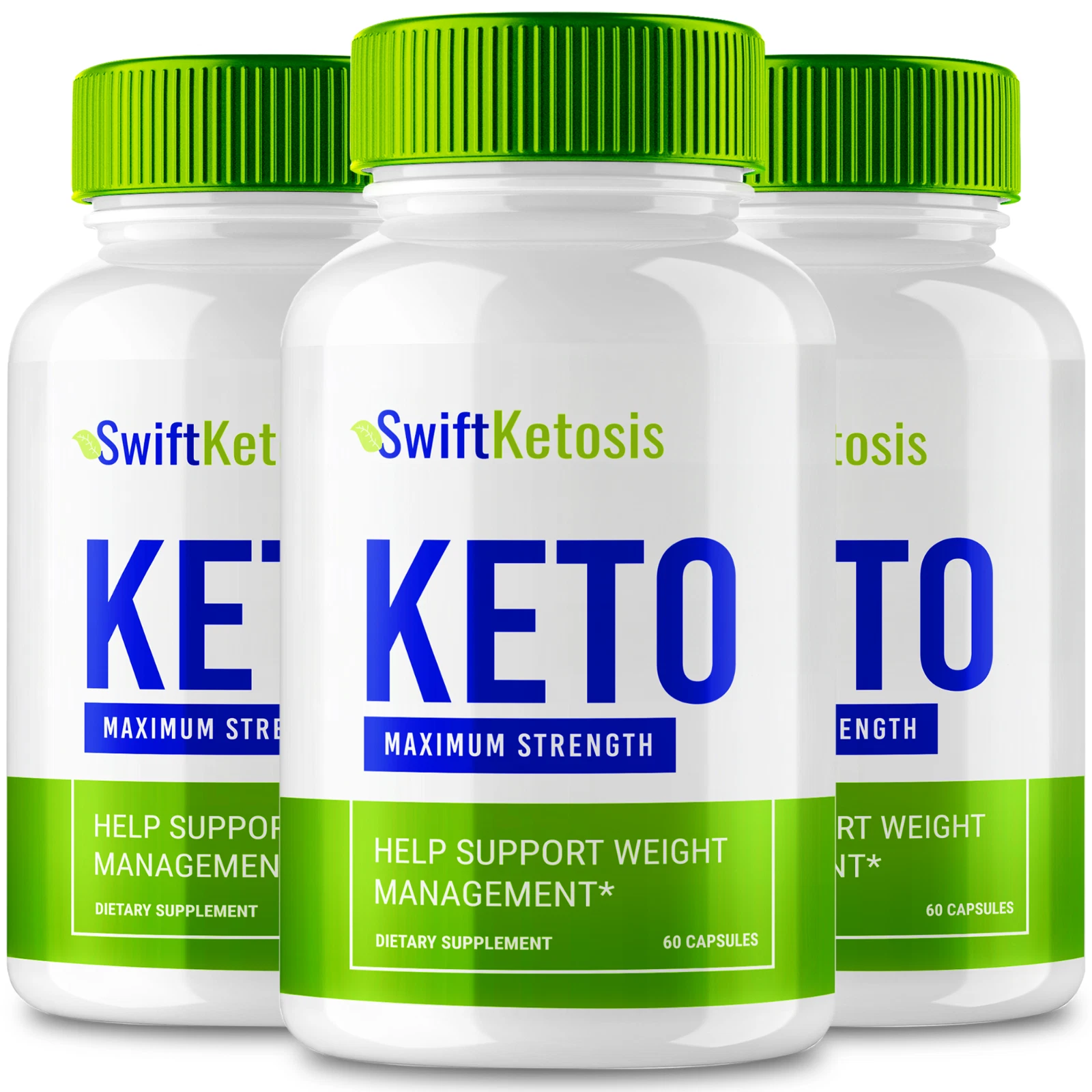 (3 Pack) SwiftKetosis Capsules, Swift Ketosis Weight Loss Pills (180 Capsules)