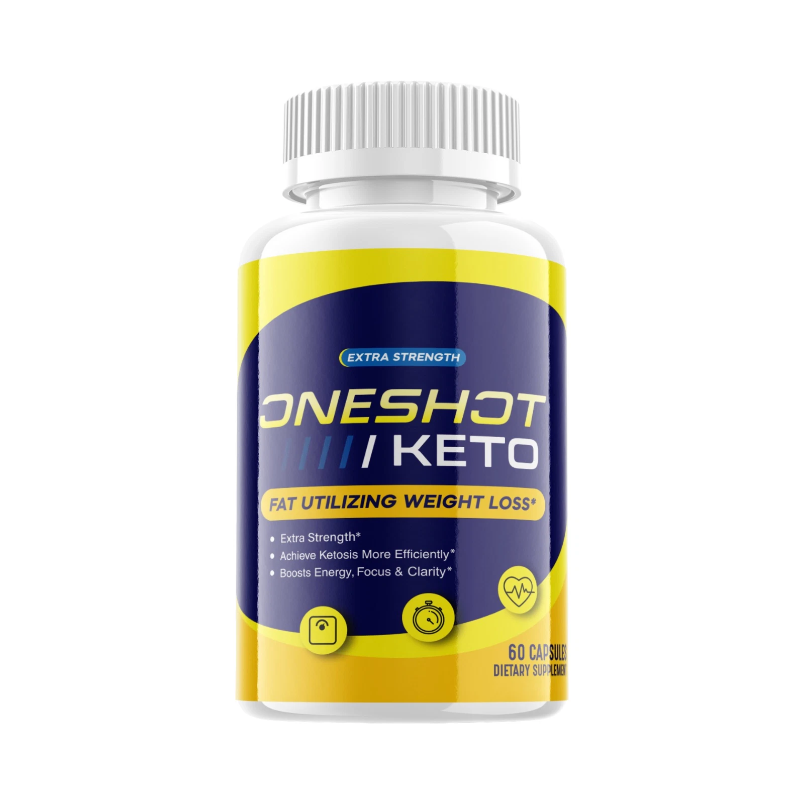 One Shot Keto Pills, OneShot Keto All Natural Dietary Supplement - 60 Cap