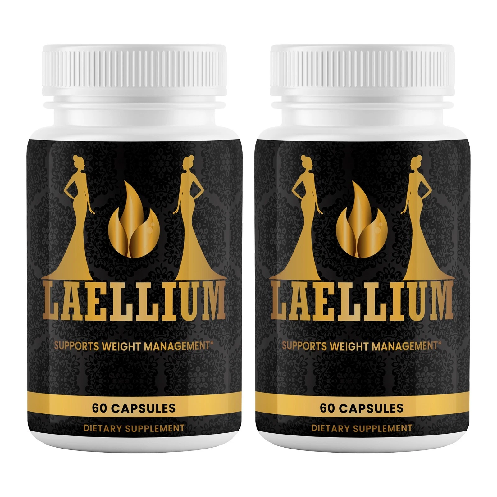 (2 Pack) Laellium Weight Loss Advanced Fat Burning & Energy 60 Capsules Each