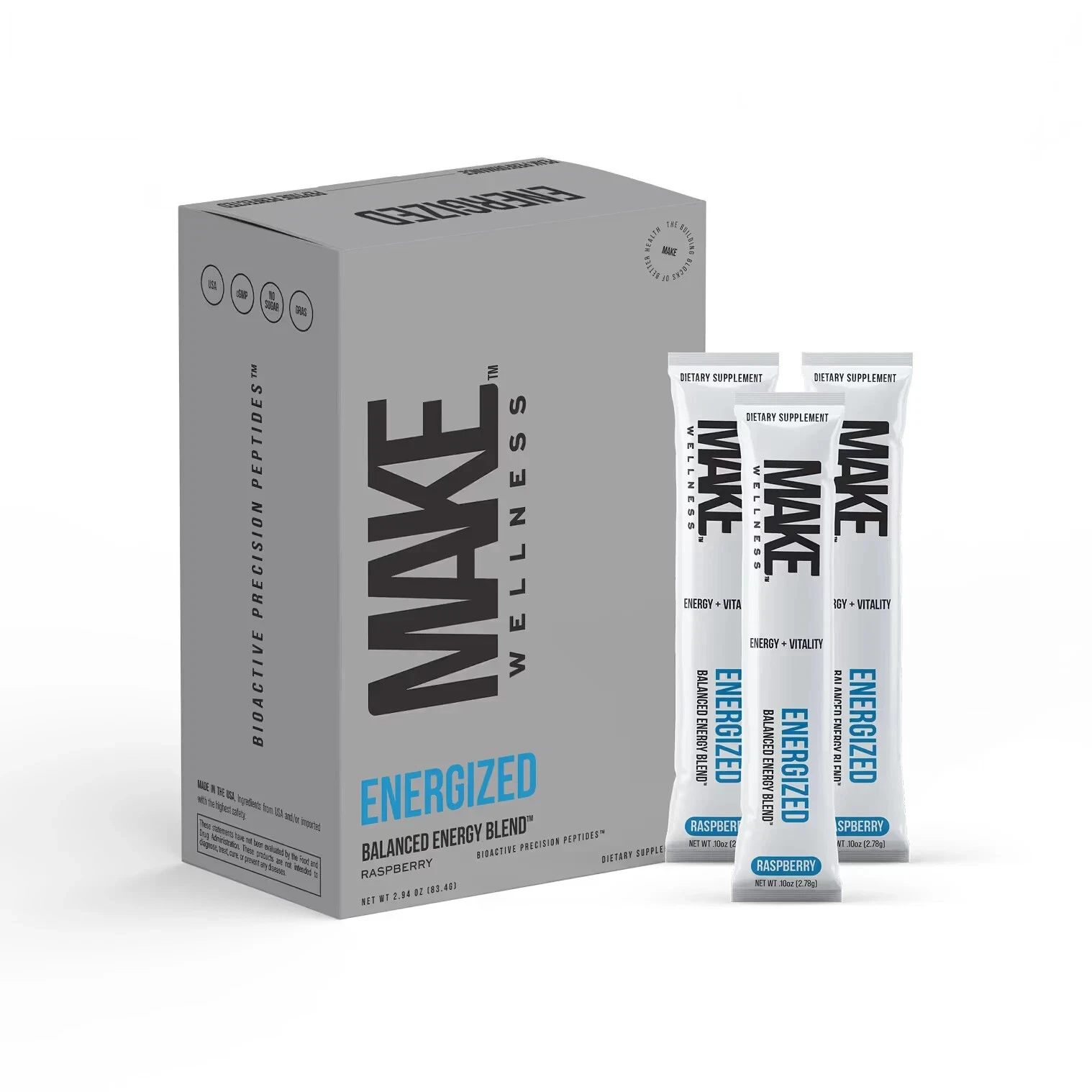 MAKE Wellness ENERGIZED Power Up Your Day 30 Day Supply exp 12/2026