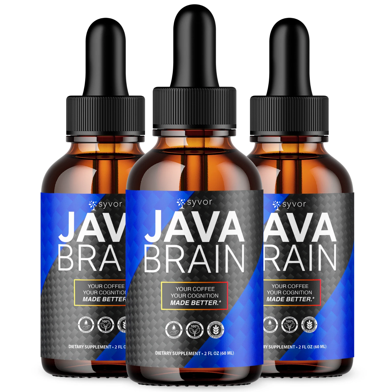 Java Brain Drops Advanced Brain Health & Cognitive Support Supplement (3 Pack)