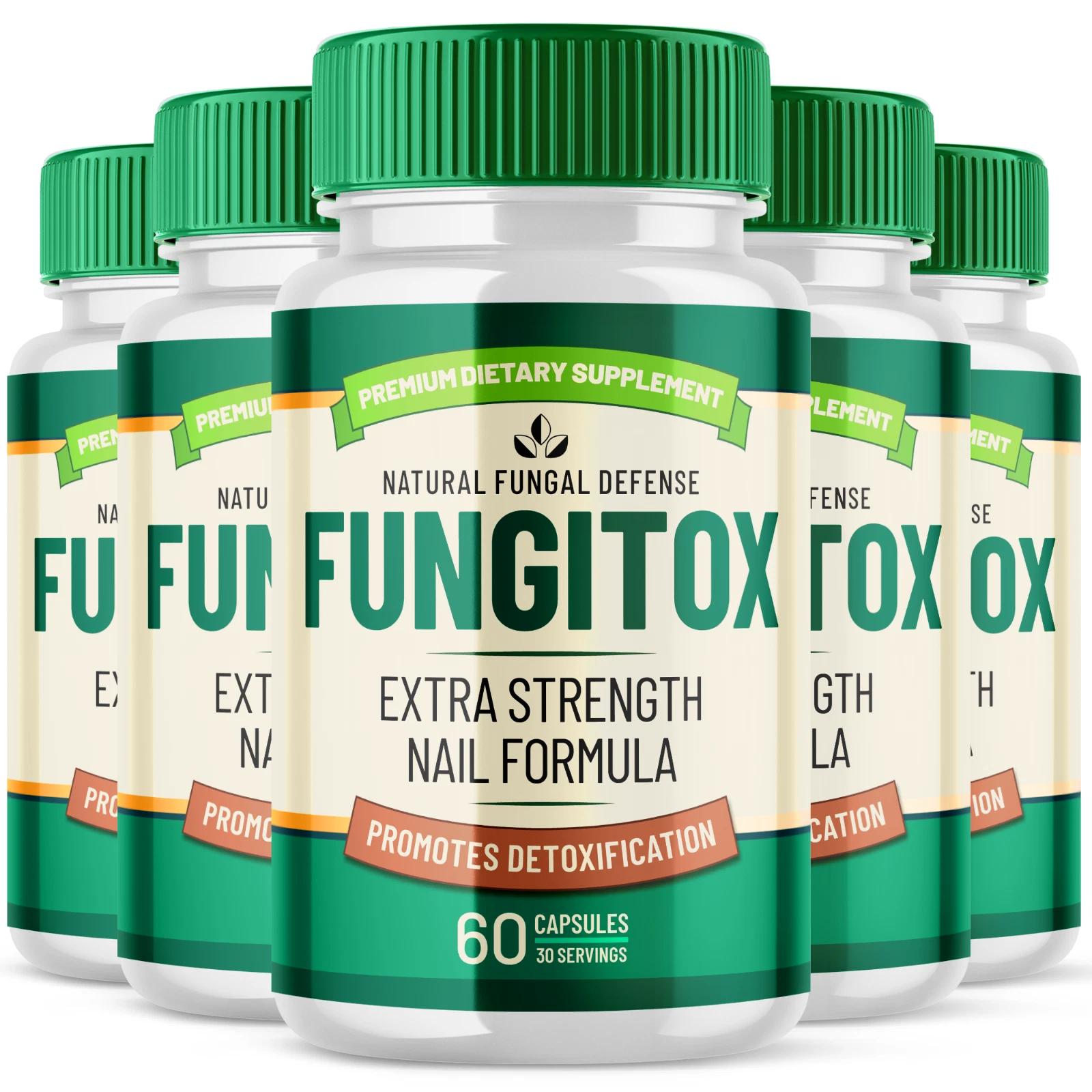 Fungitox Extra Strength Nail Formula All Natural Defense Supplement 300 Capsules