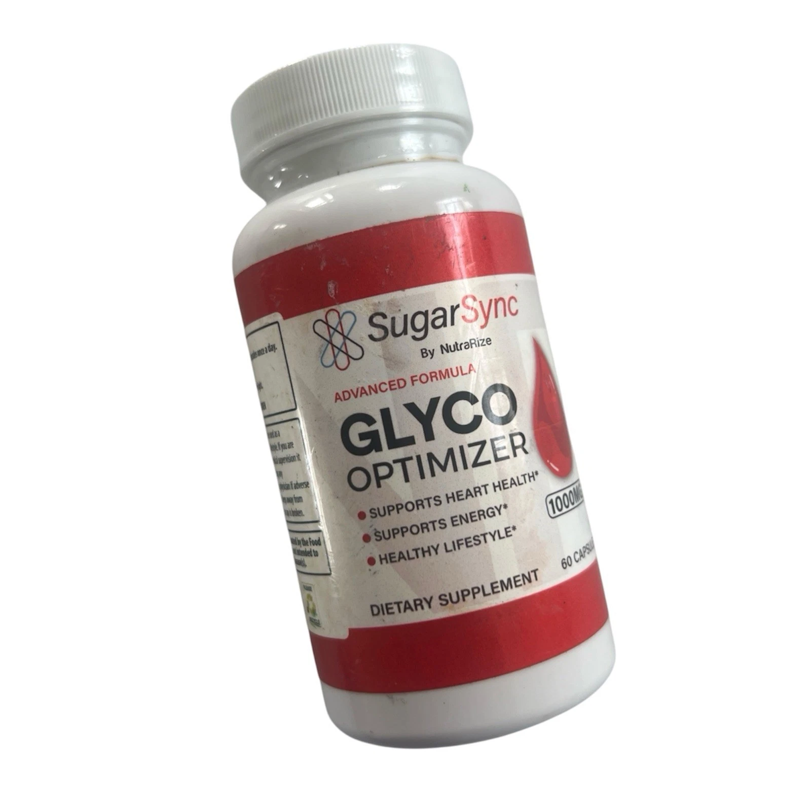 Sugar Sync Glyco Optimizer Heart Health Energy Support 60 Capsules Exp 11/2026