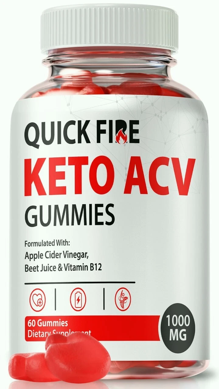 Quick Fire Keto ACV Gummies, QuickFire Advanced Weight Loss Gummy 60ct