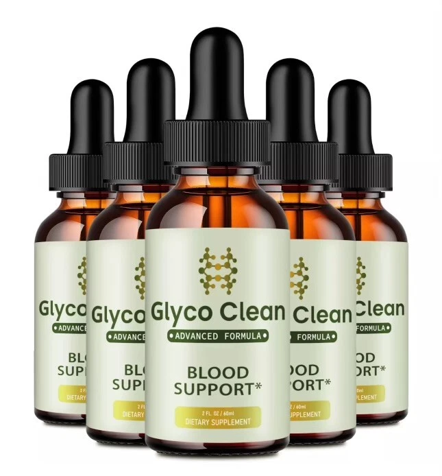 ( 5 Pack) Glyco Clean Drops, GlycoClean Blood Drops for Healthy Blood Supplement