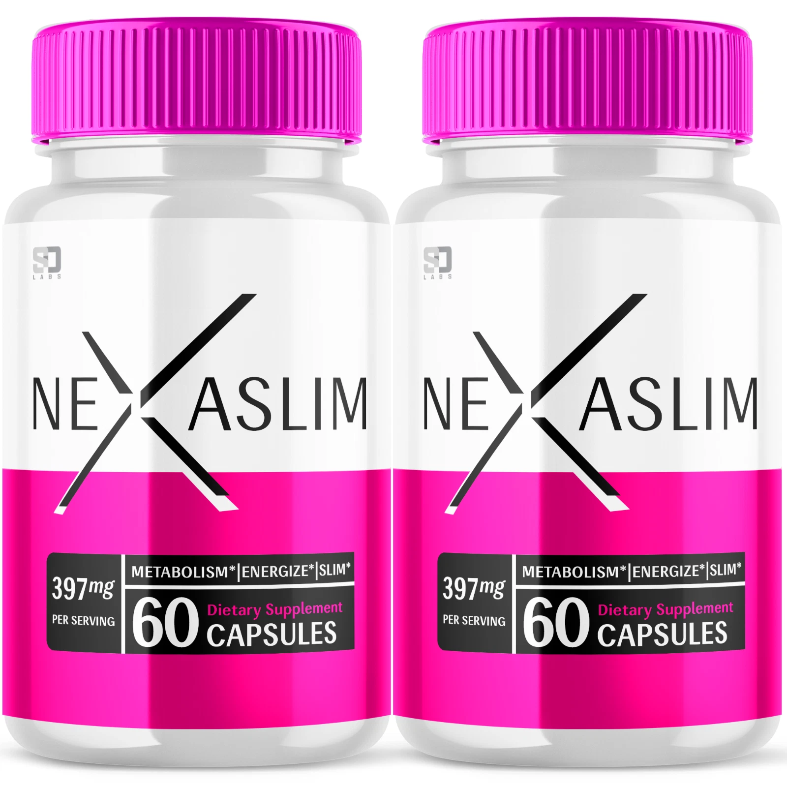 (2 Pack) Nexaslim Pills, Nexa Slim Supplement for Weight Loss (120 Capsules)