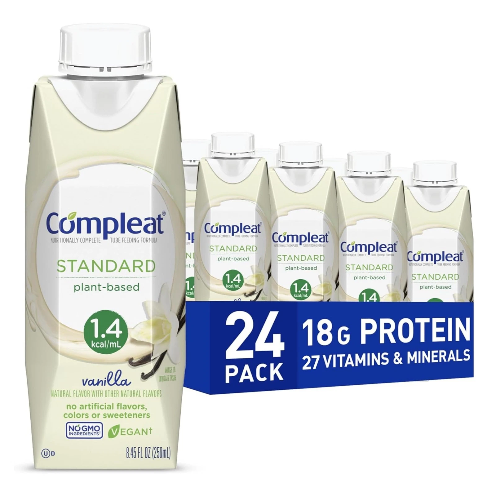 Standard 250mL, Plant Based Nutritionally Complete Shake, Tube Feeding Formul...