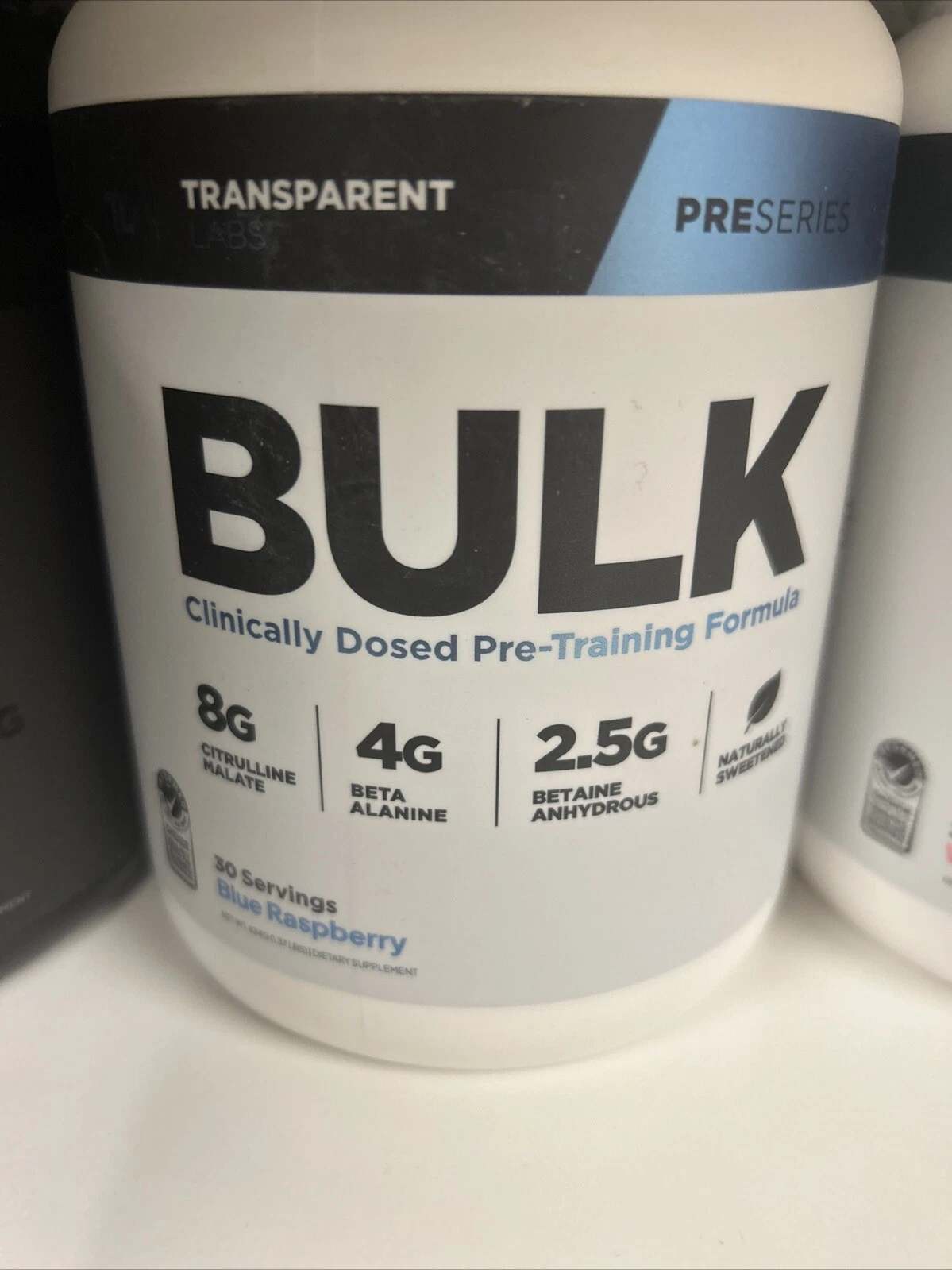 Transparent Labs Bulk Pre Workout Powder - Naturally Sweetened Advanced Pre-W...