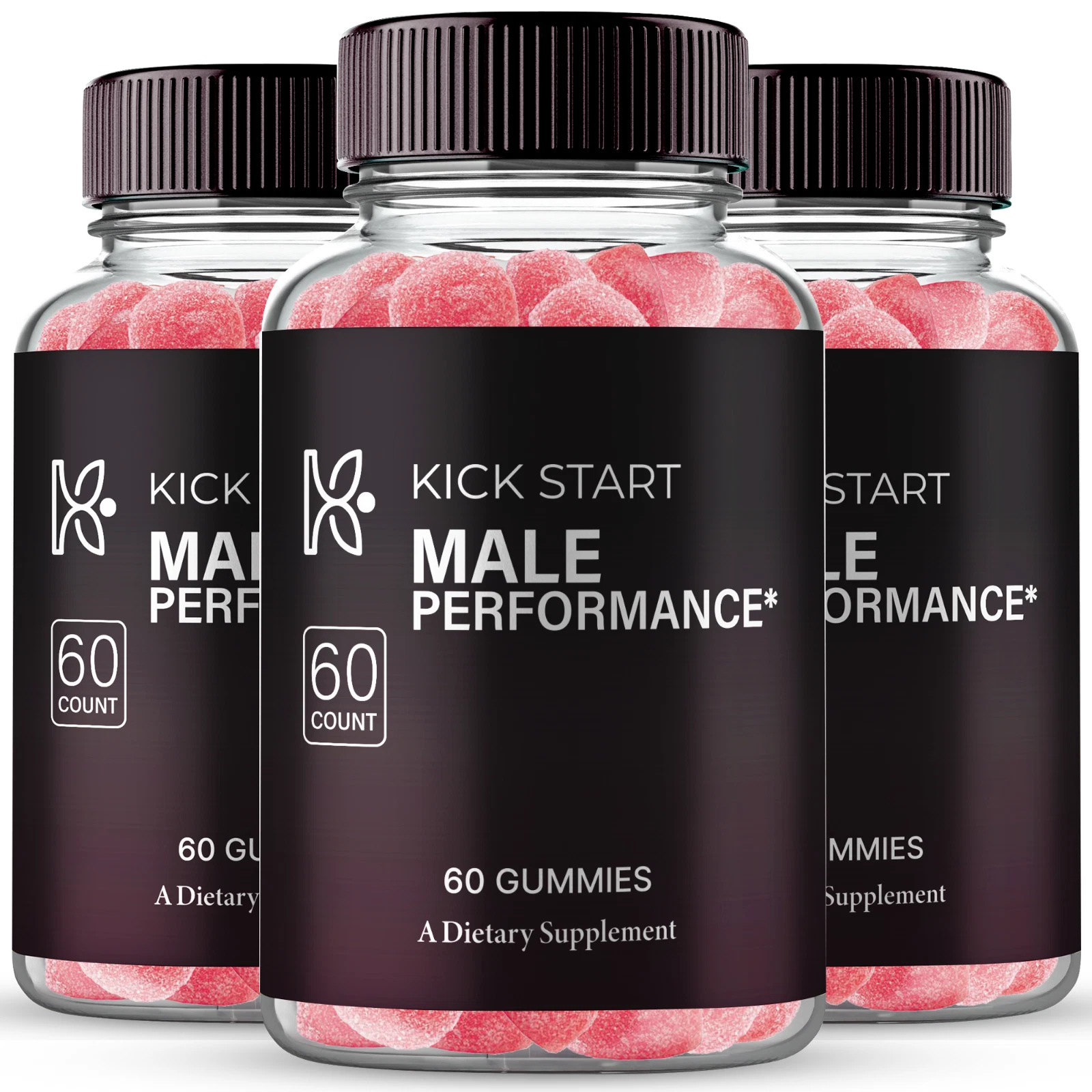 (3 Pack) Kick Start Performance Gummies, KickStart Advanced Dietary Supplement