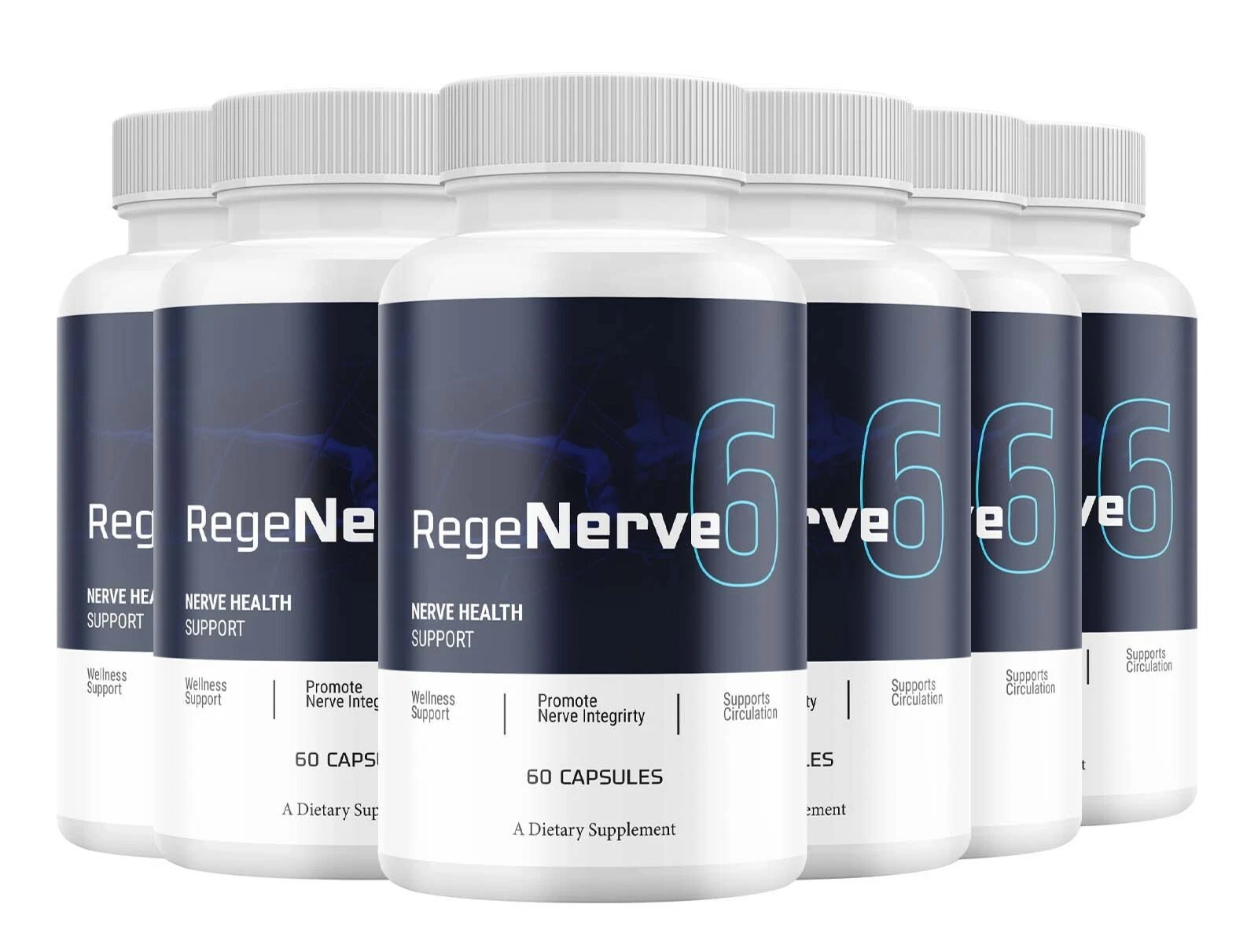 (6 Pack) RegeNerve6 Nerve Health, Rege Nerve 6 Nootropic Formula