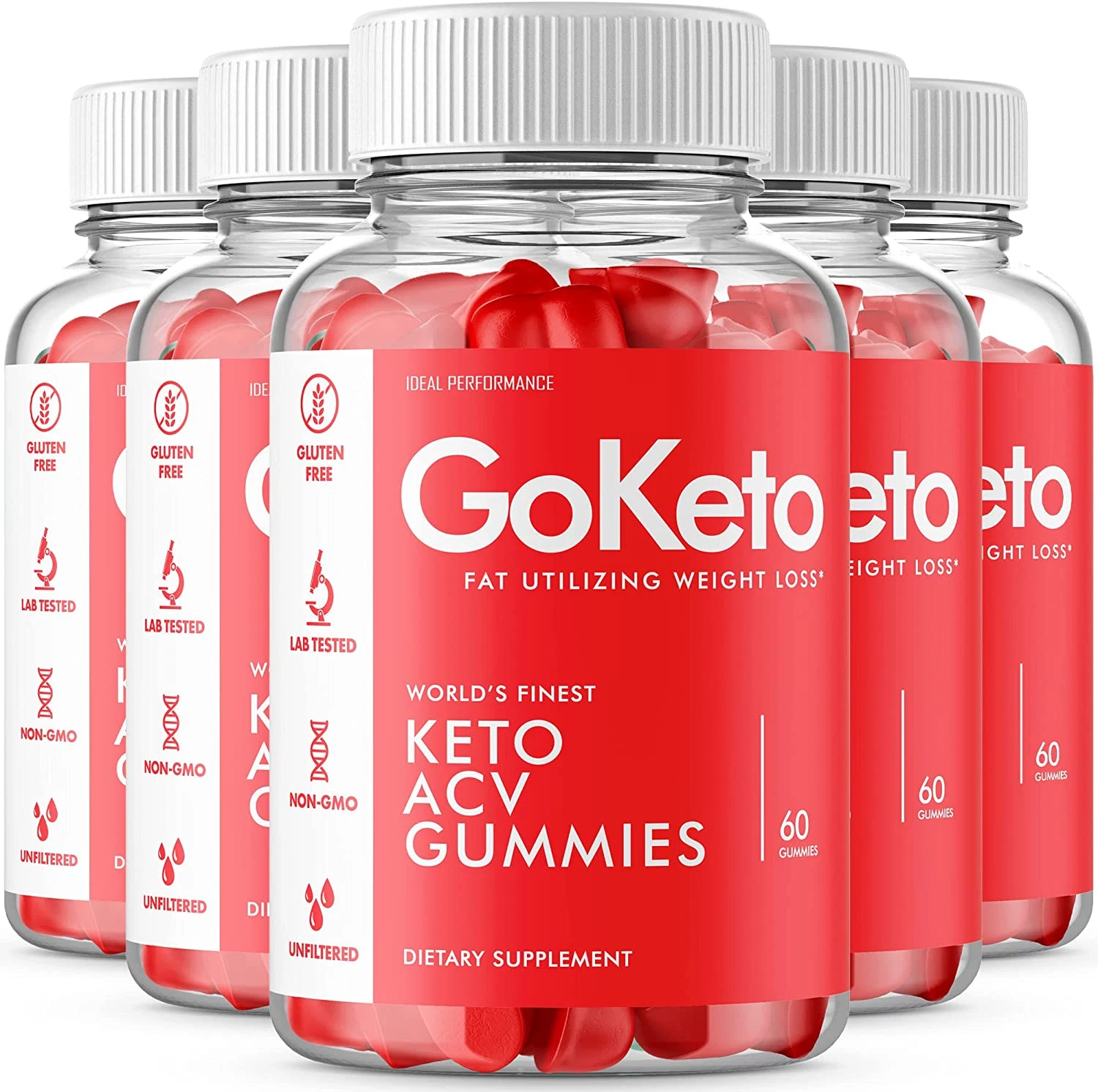 (5 Pack) Go Keto Gummies Goketo Gummies (300 Gummies)