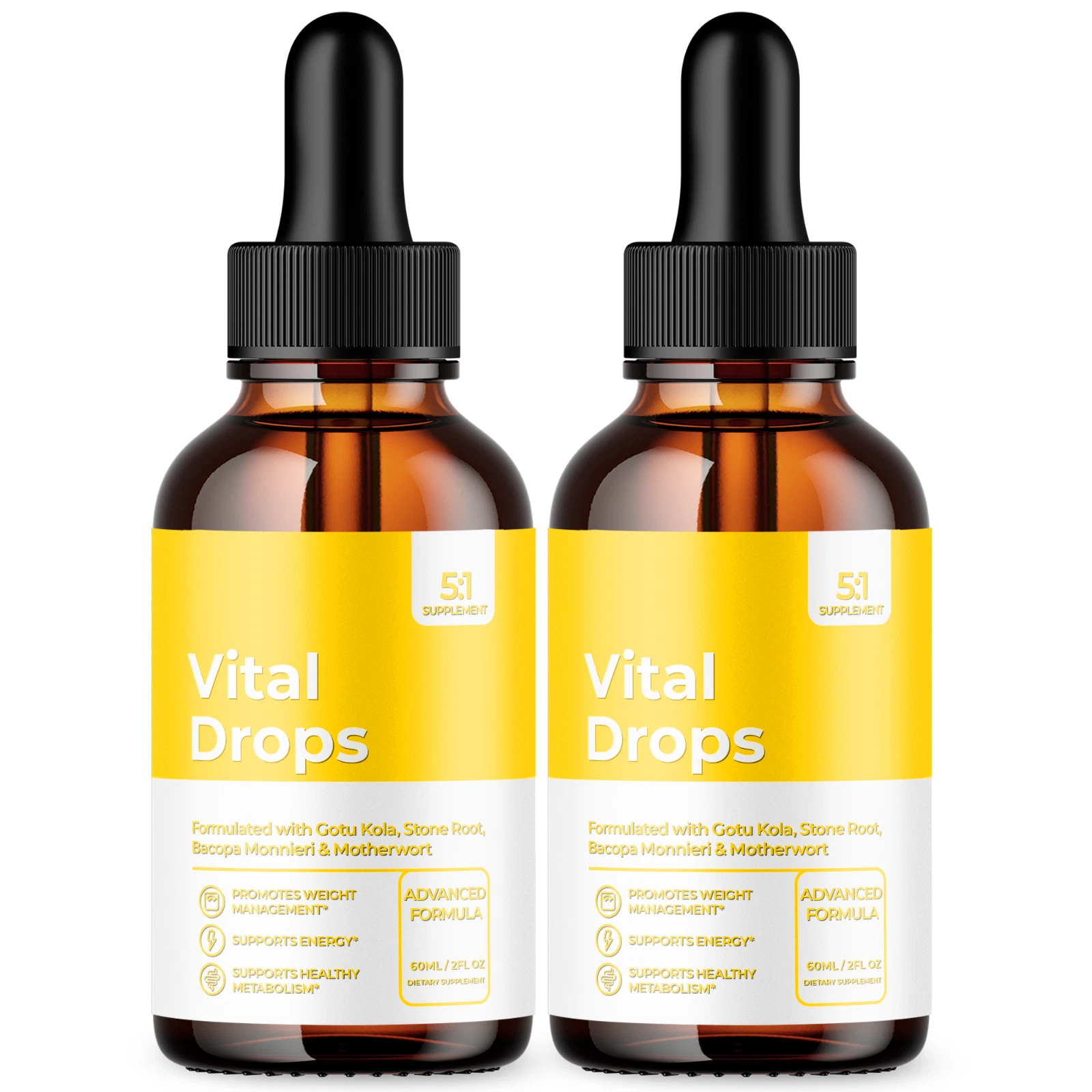 Vital Drops Maximum Strength Keto Formula Weight Management Supplement 60ML