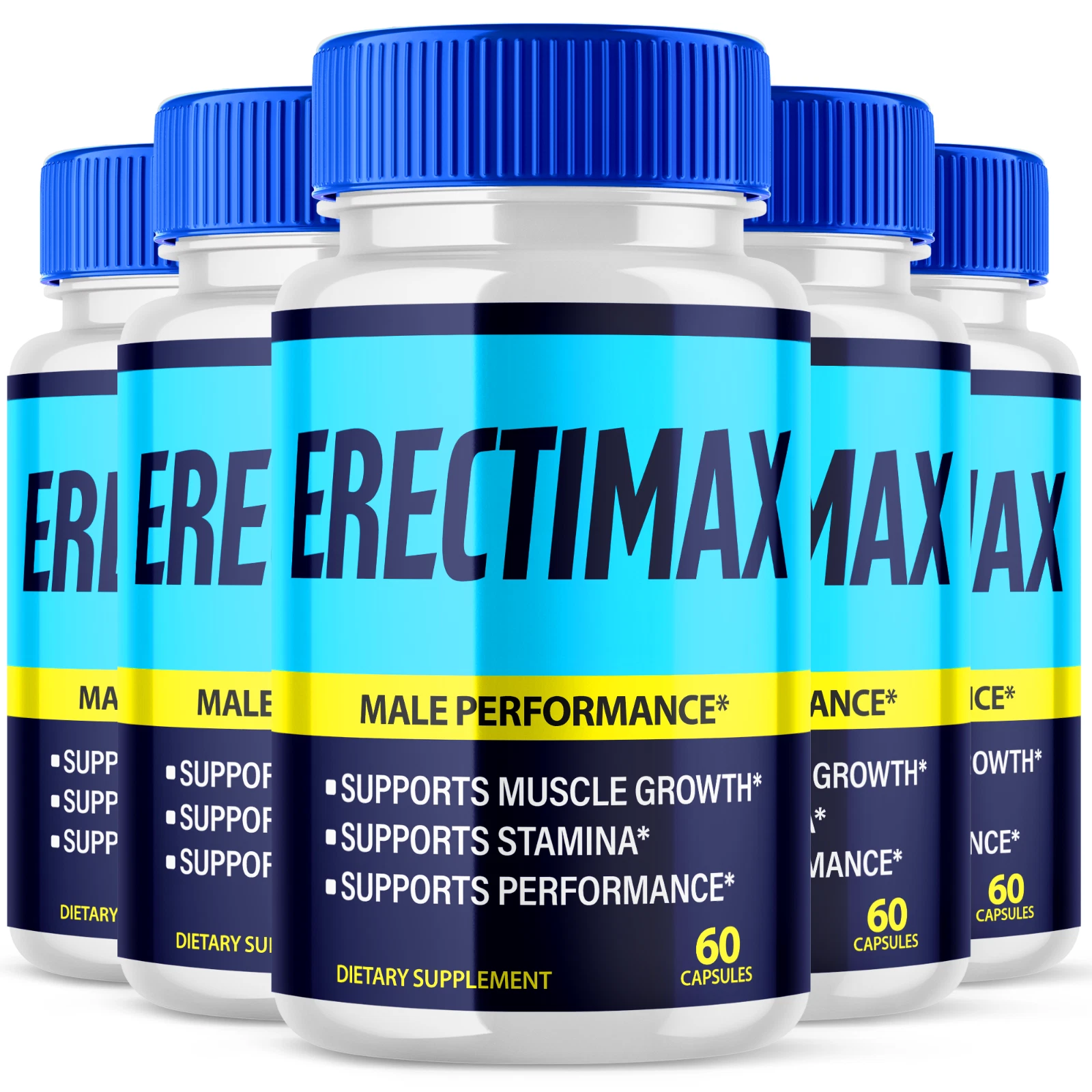 Erectimax Male Pills Advanced Vitality Support Formula Supplement, 300 Capsules