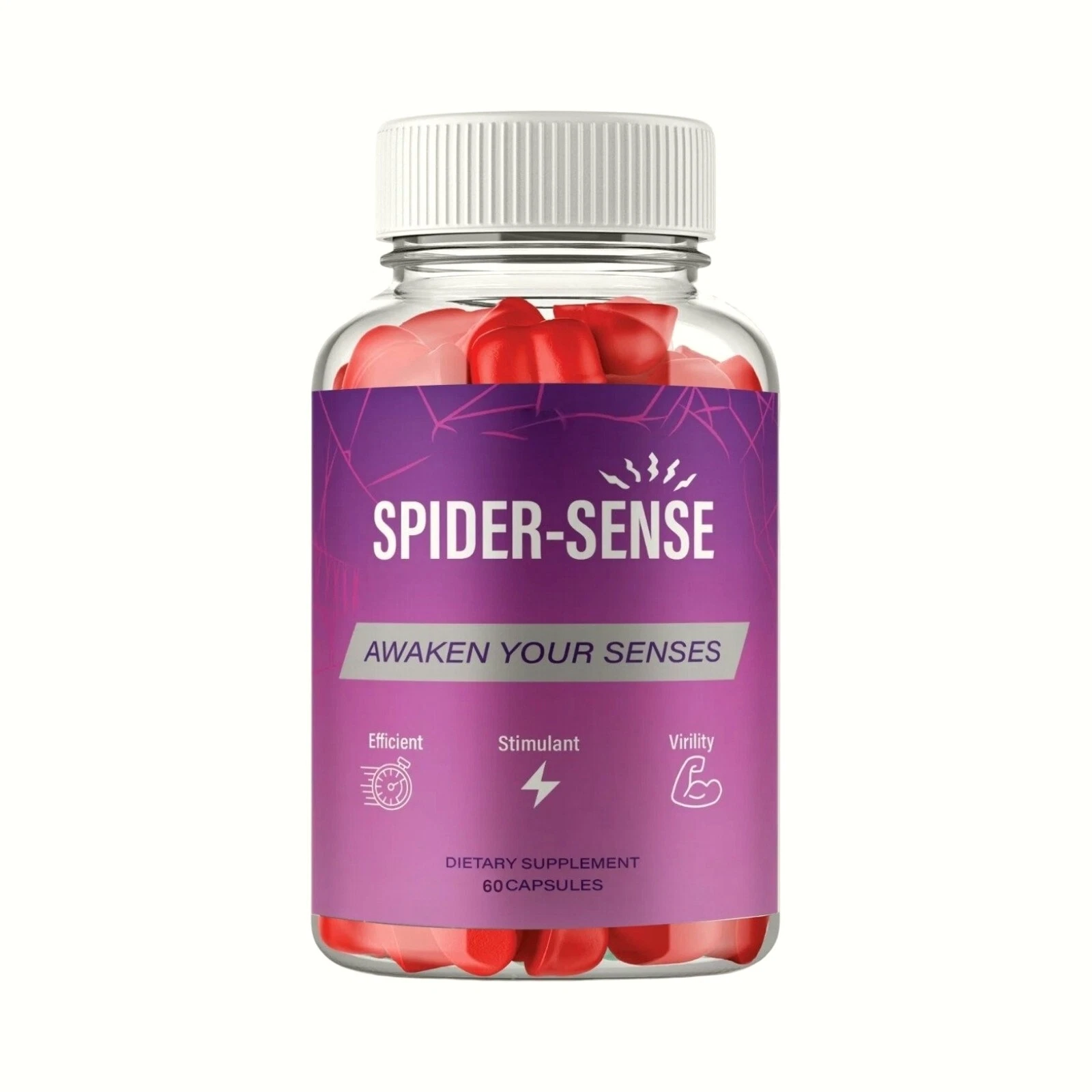 Spider Sense Gummies for Men, SpiderSense Male Gummies - 60 Gummies