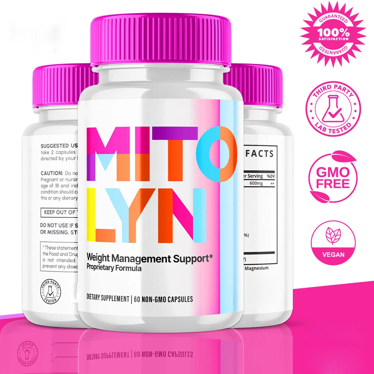 (2 Pack) Mitolyn Advanced Weight Loss Support Mito Lyn Maximum Strength 120ct