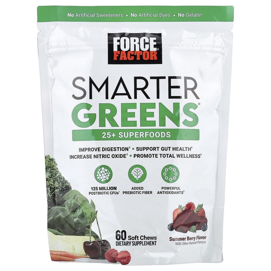Smarter Greens®, Summer Berry, 60 Soft Chews