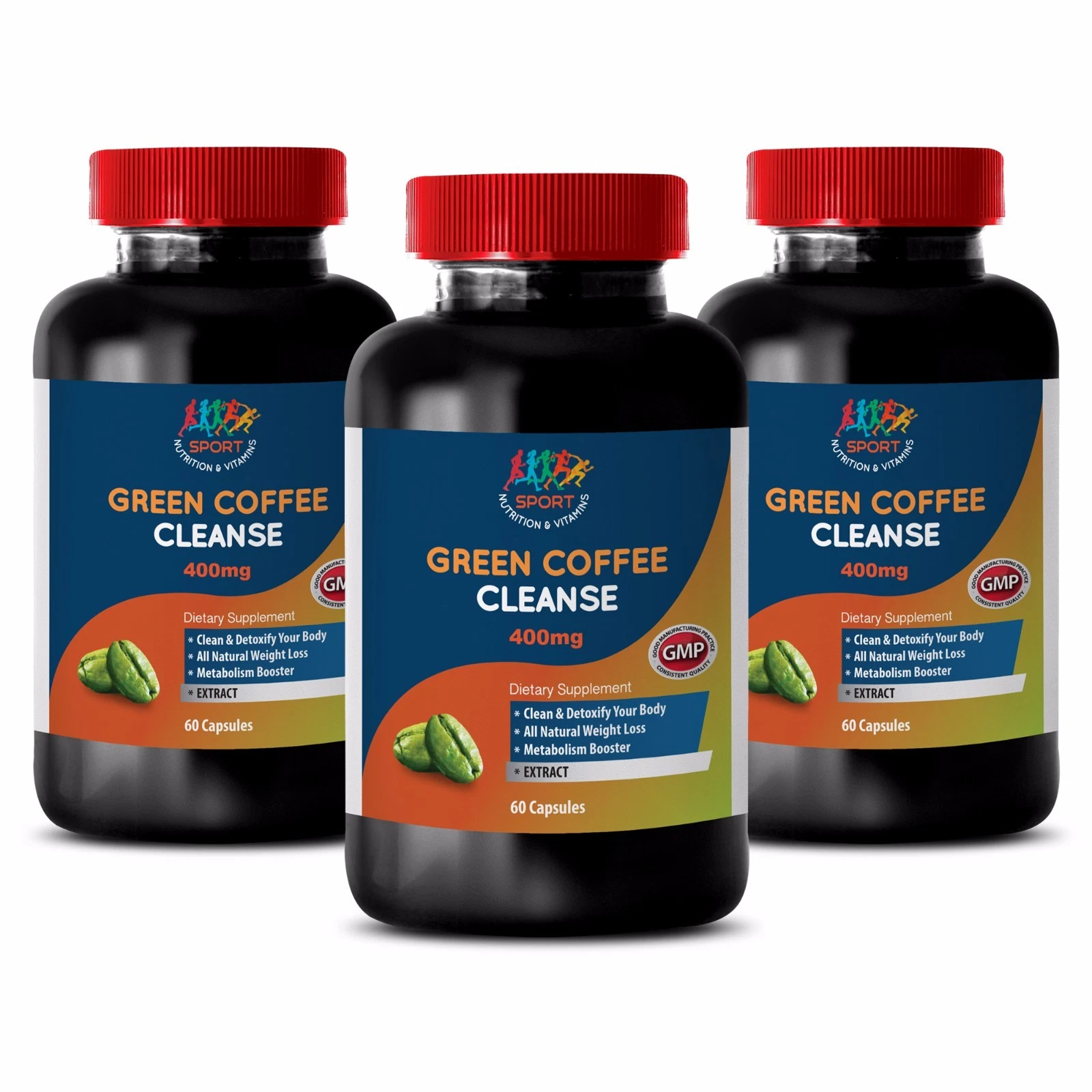 Weight Loss Overnight - Green Coffee Cleanse 800mg - Green Coffee Diet Caps 3B