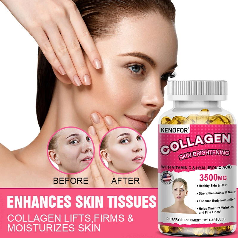 Glutathione Collagen Glow Anti-aging skin Whitening 30 To 120 Capsules for Women