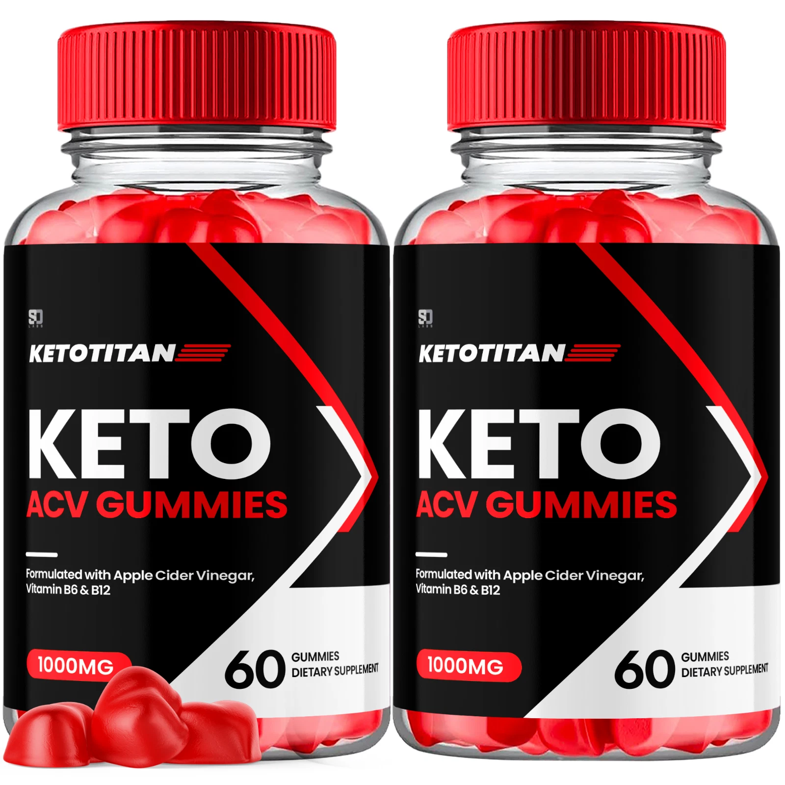 Keto Titan Keto ACV Gummies Promotes Weight Management (2 Pack)