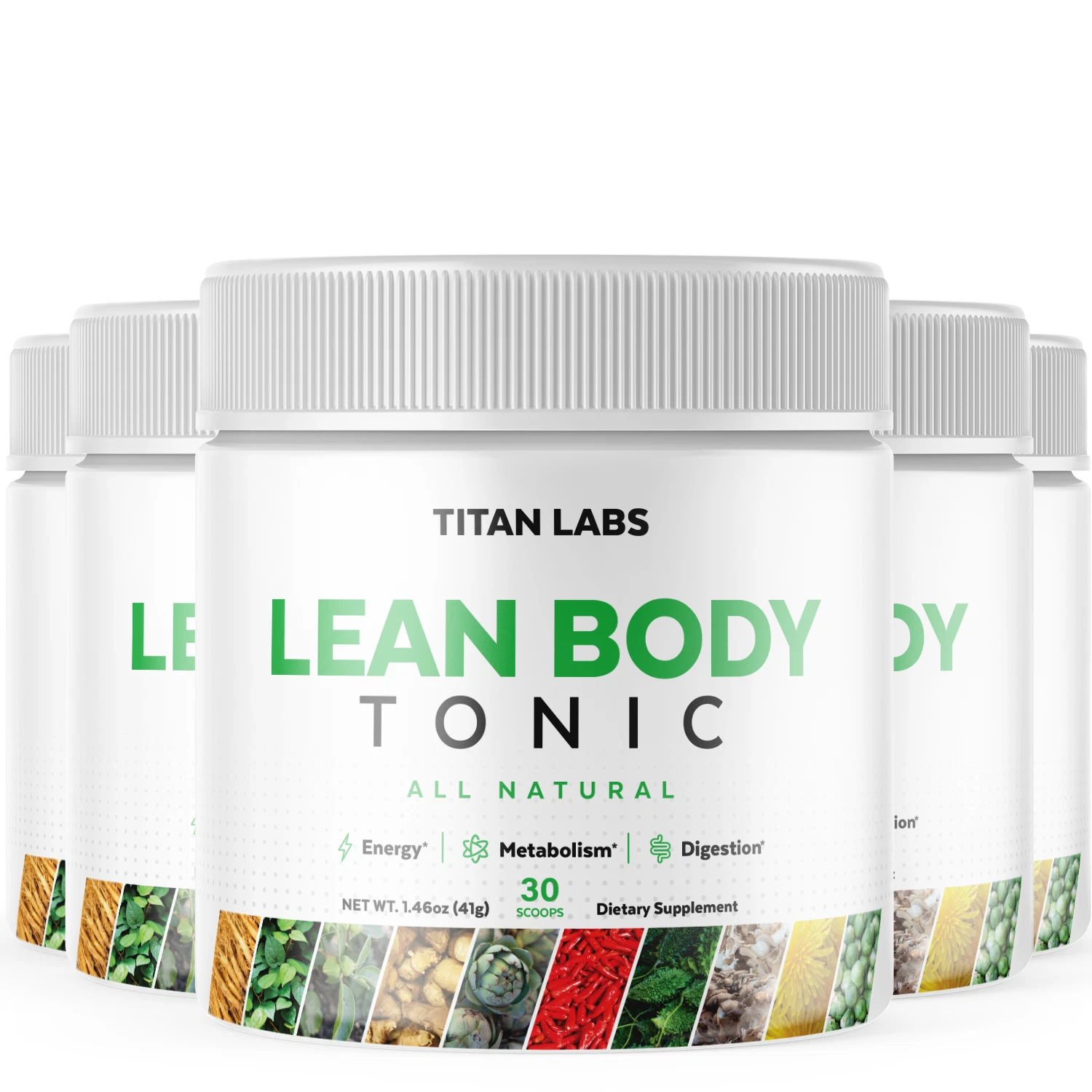(5 Pack) Lean Body Tonic, Lean Body Tonic Keto Powder for Weight Loss (13.75oz)