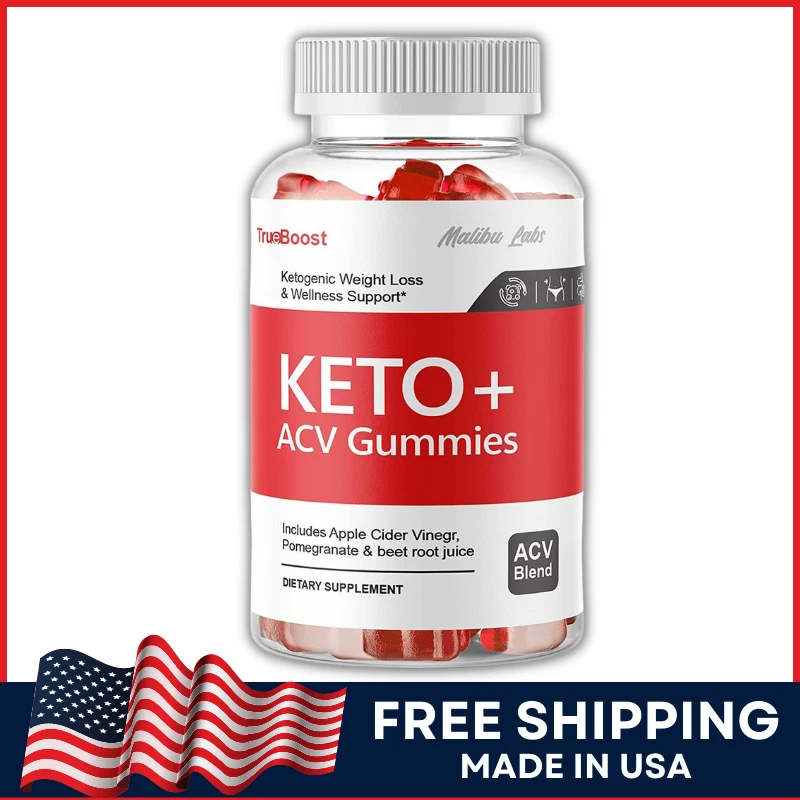 TrueBoost Keto Plus ACV Gummies Apple Cider Vinegar Advanced Formula Gummy 1-Pck