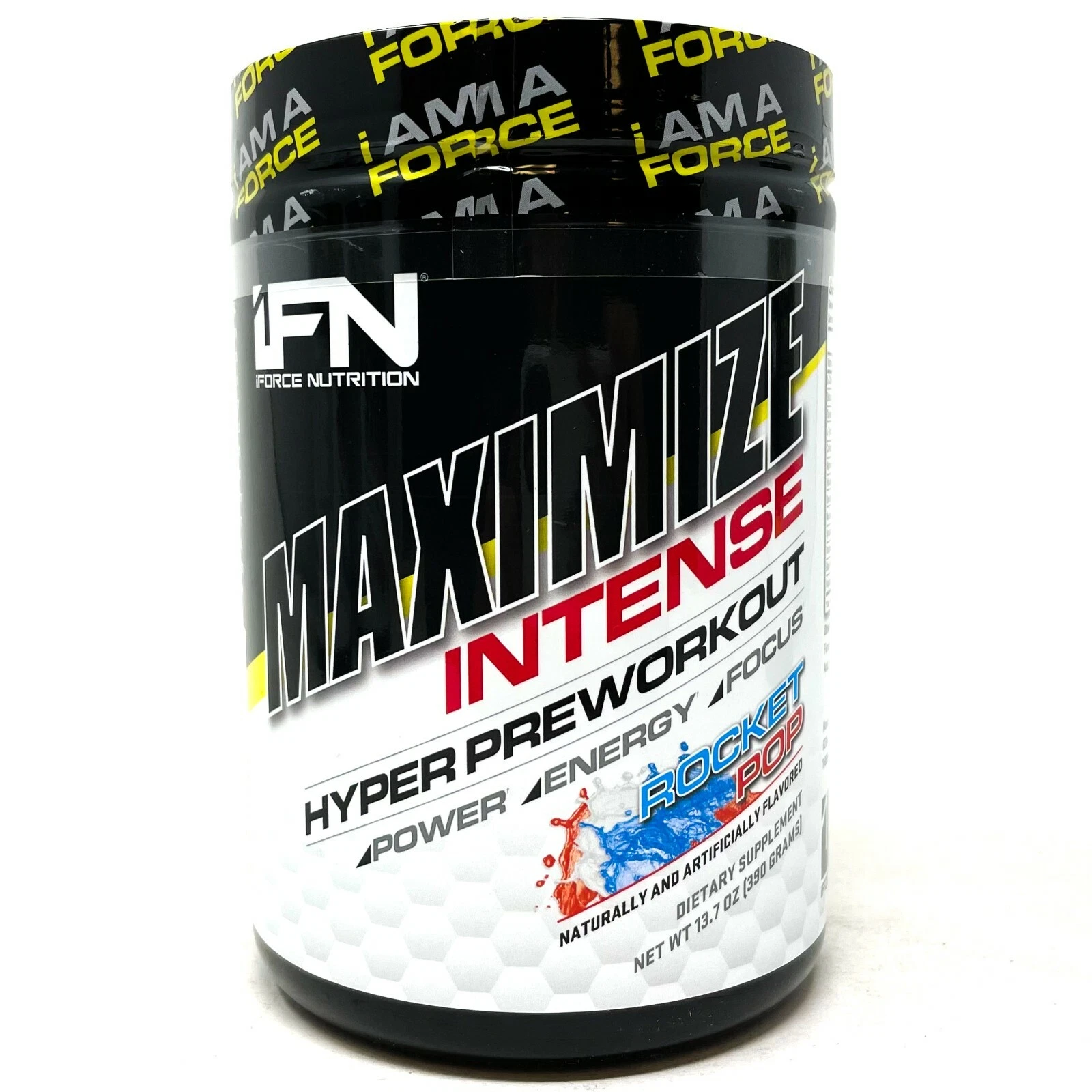 iForce Nutrition MAXIMIZE INTENSE Pre-Workout ROCKET POP Strong 350mg Caffeine