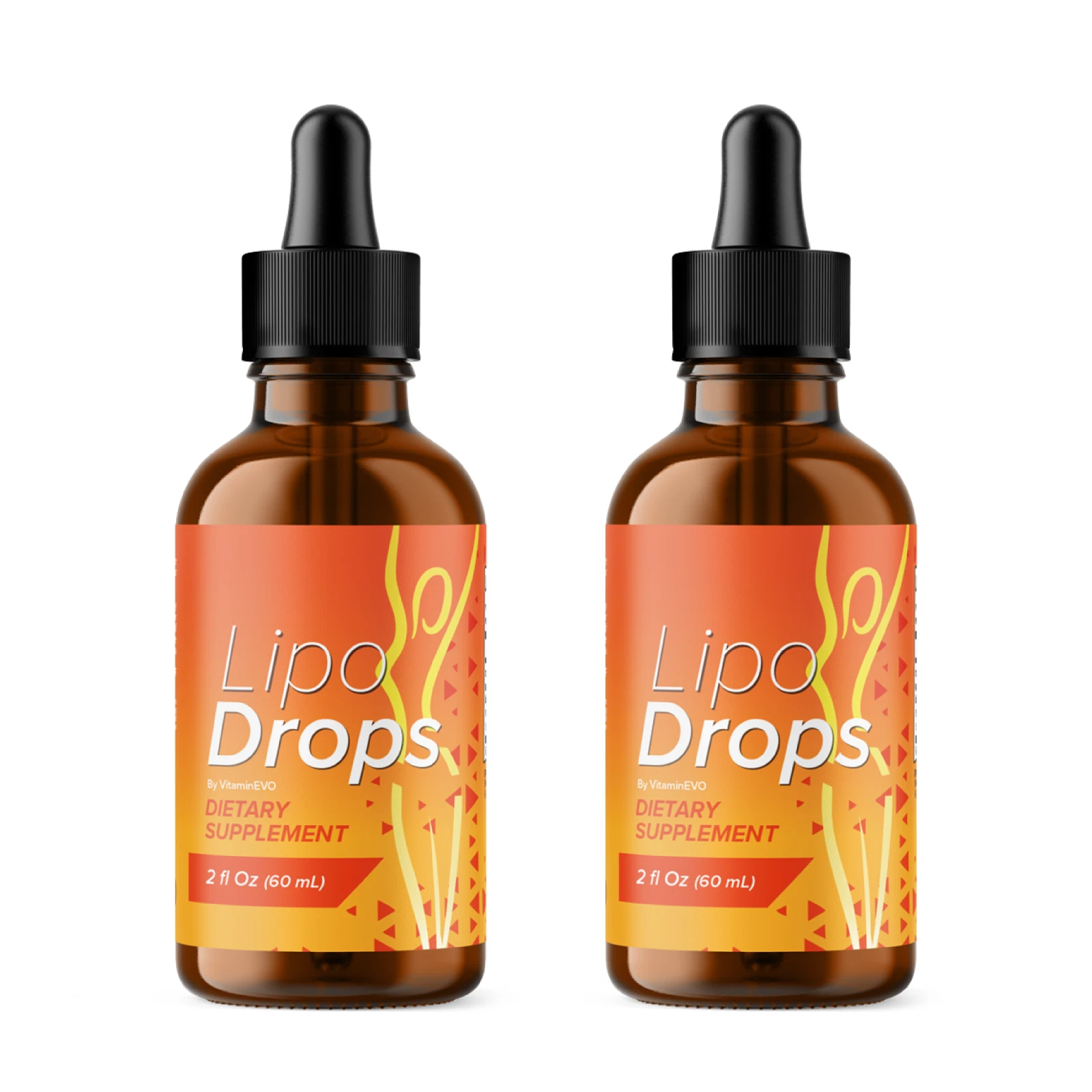 (2 Pack) Lipo Drops Weight Loss Drops Support Fat Burning Liquid (60 Servings)