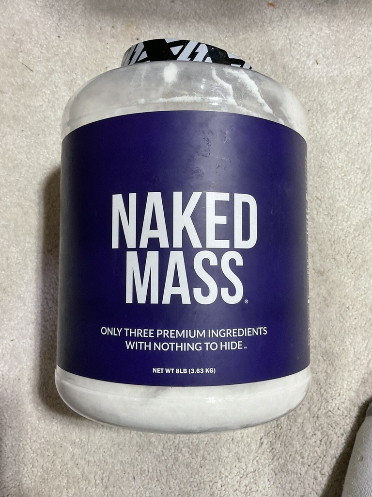 Naked Nutrition Naked Mass Protein Powder Unflavored - 8lbs.