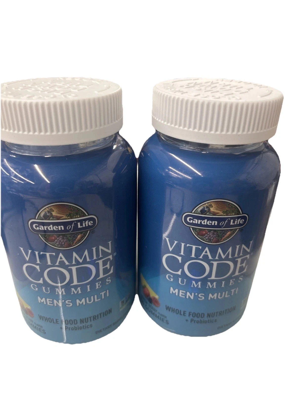 2 NIB Garden of Life, Vitamin Code Gummies, Men's Multi, Lemon Berry, 90 Gummies