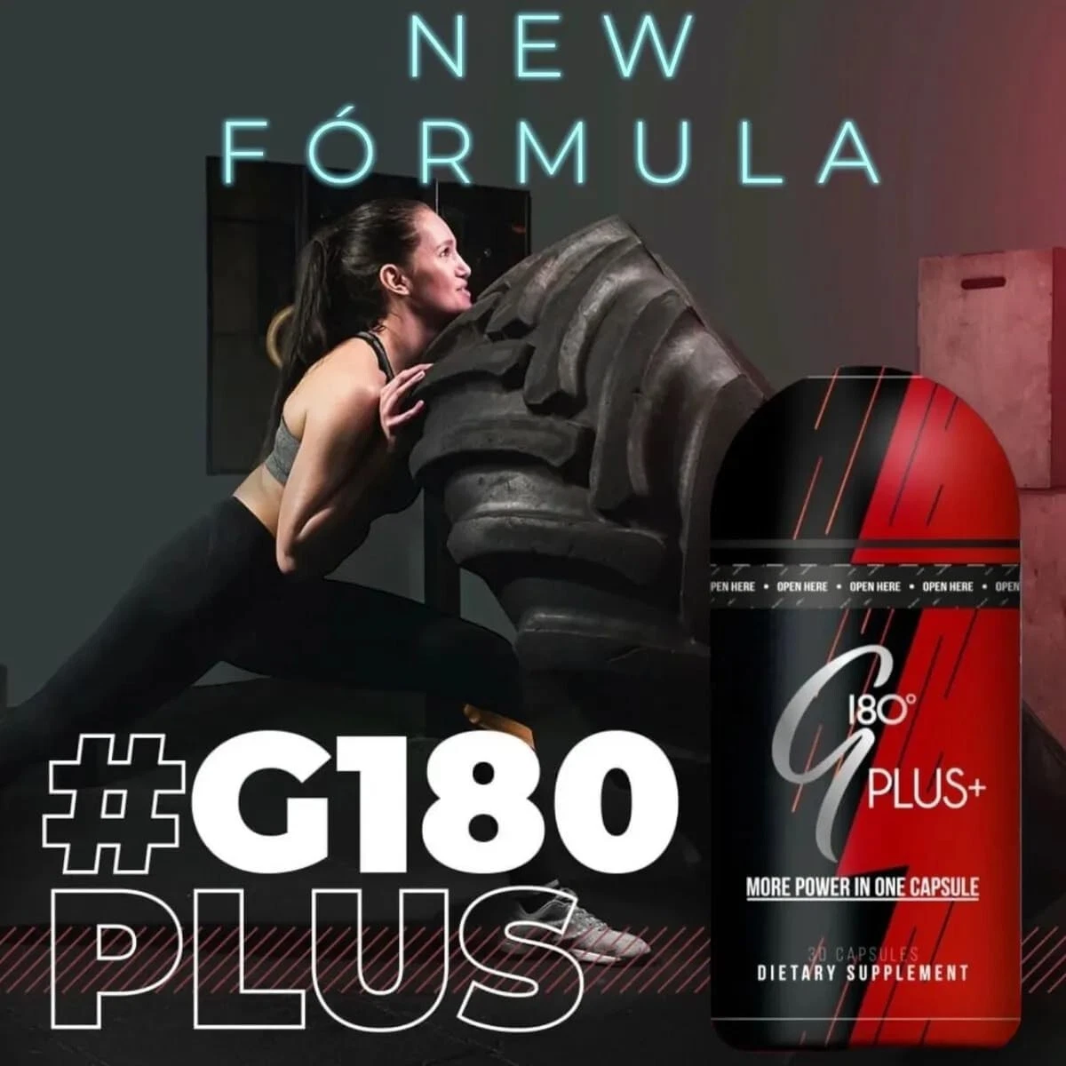 G 180 Plus Thermogenic Fat Burner Dietary Supplement /Adelgazante Quema Grasa