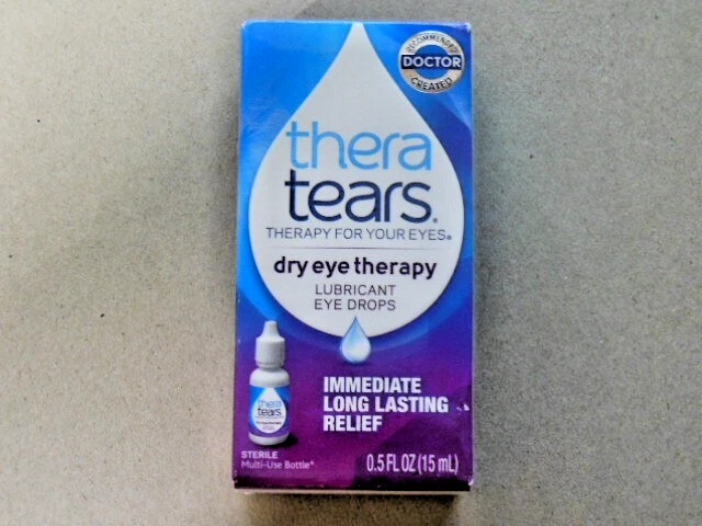 TheraTears DRY EYE THERAPY LUBRICANT EYE DROPS 15 mL • EXP : 1/2026