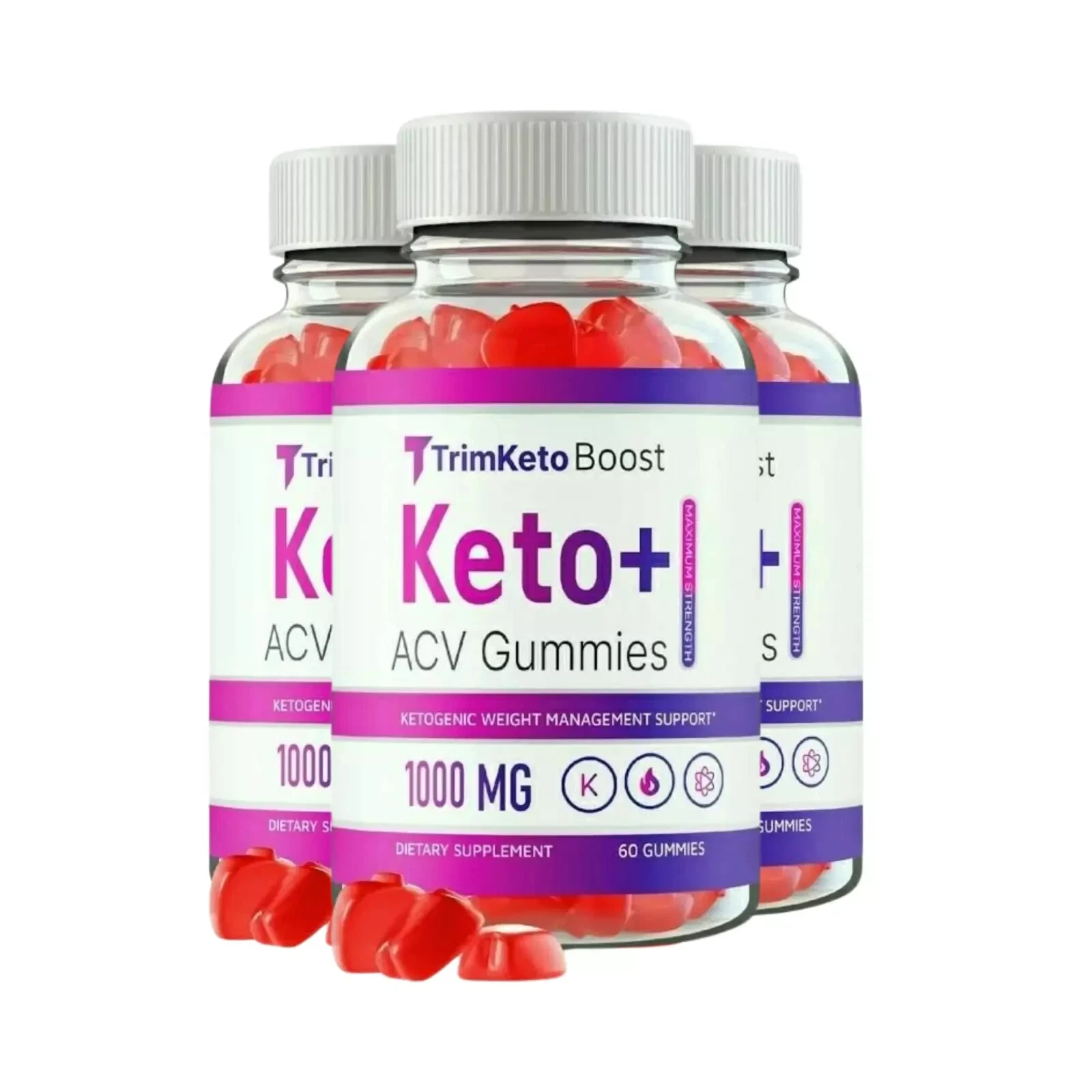 Trim Keto Boost Gummies Weight Loss Management Supplement (180 Gummies) 3-Pack