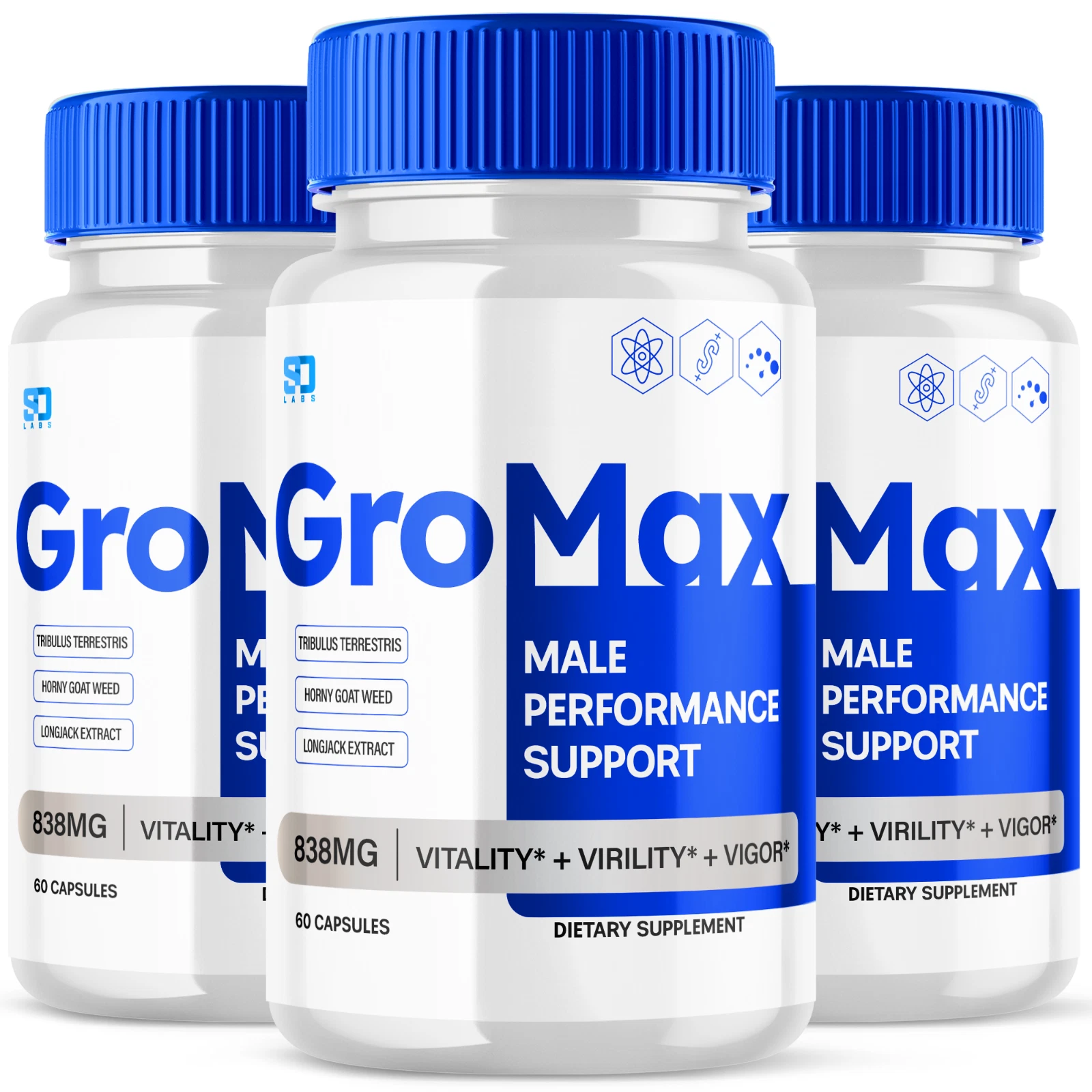 Gromax Capsule- Enhance Endurance and Energy for Men (3 Pack)