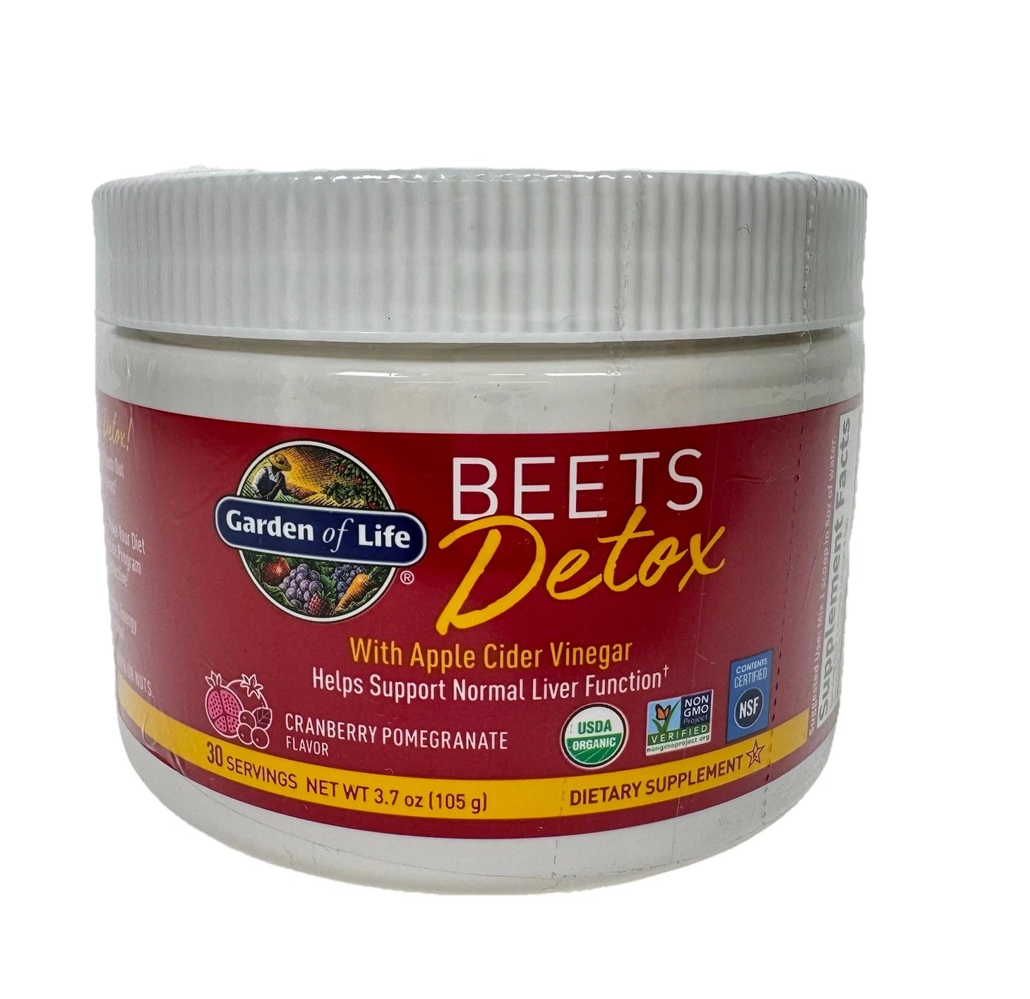 Beets Detox With Apple Cider Vinegar Cranberry Pomegranate 3.7 oz Garden Of Life
