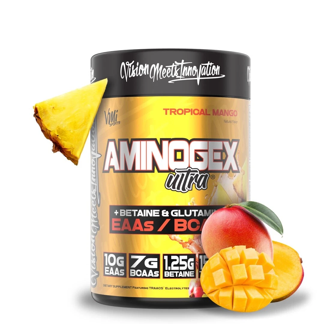 Aminogex Ultra BCAA Powder, Tropical Mango, 30 Servings