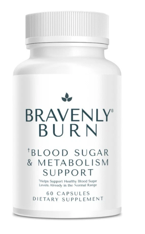 Bravenly Burn - Blood Sugar & Metabolism Support, 60 Capsules, NEW