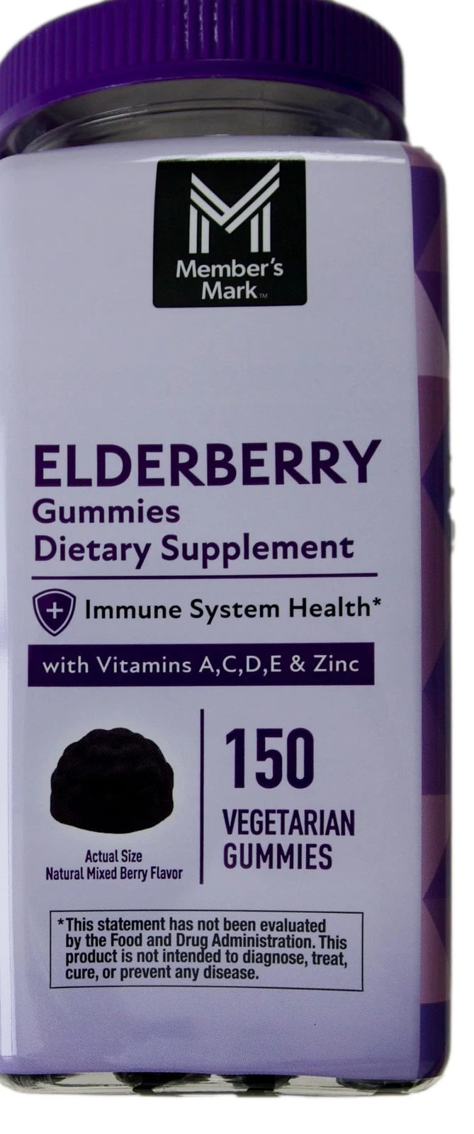 Member's Mark Elderberry Gummies with Vitamins A, C, D, E, & Zinc, 150